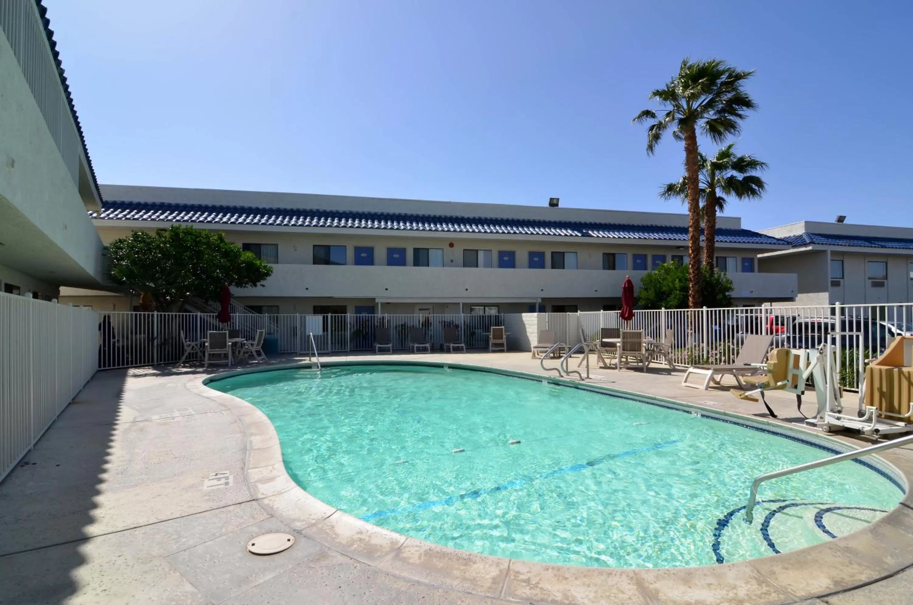 Swimming pool in Motel 6-North Palm Springs, CA - North