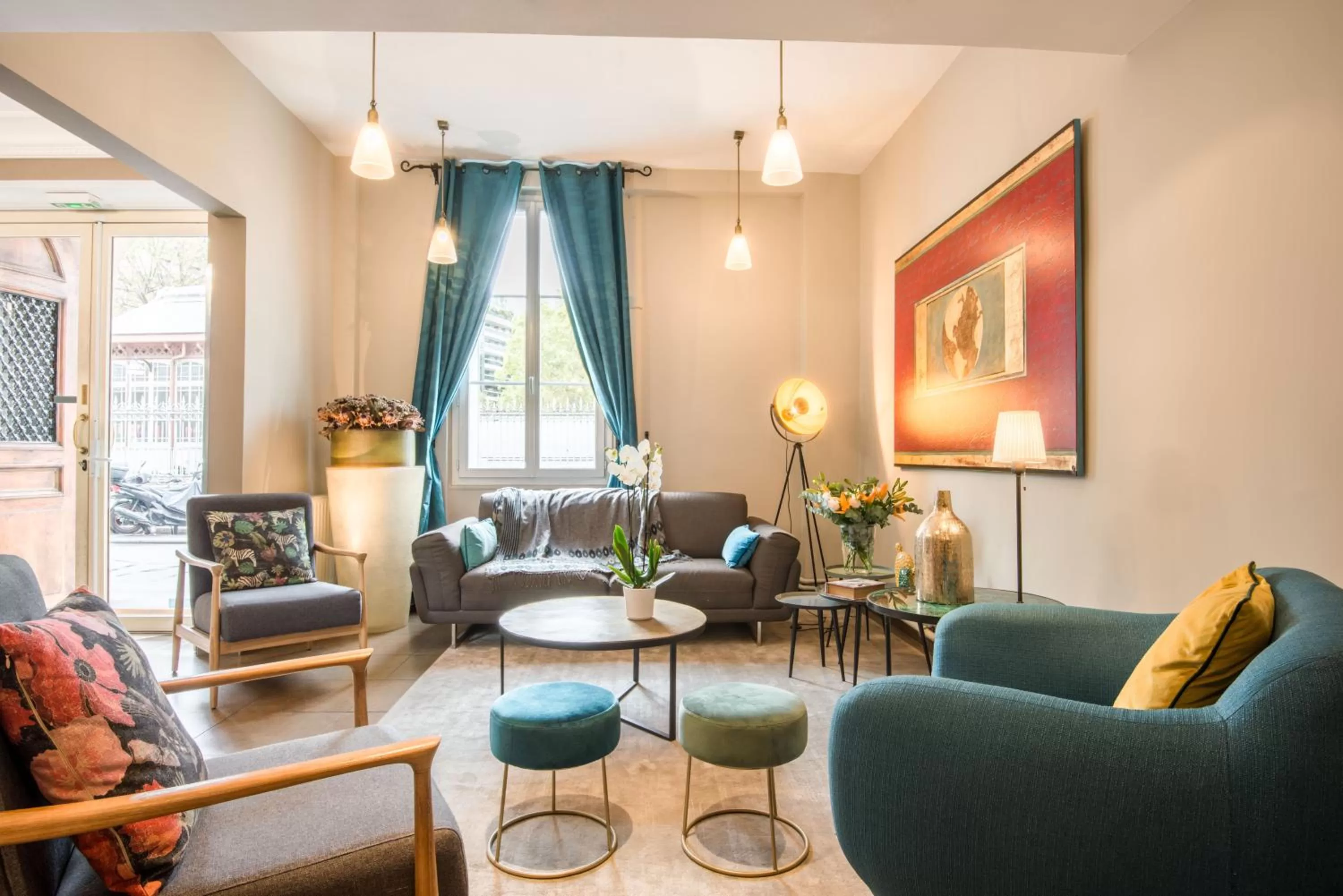 Living room in Hotel Beauvoir