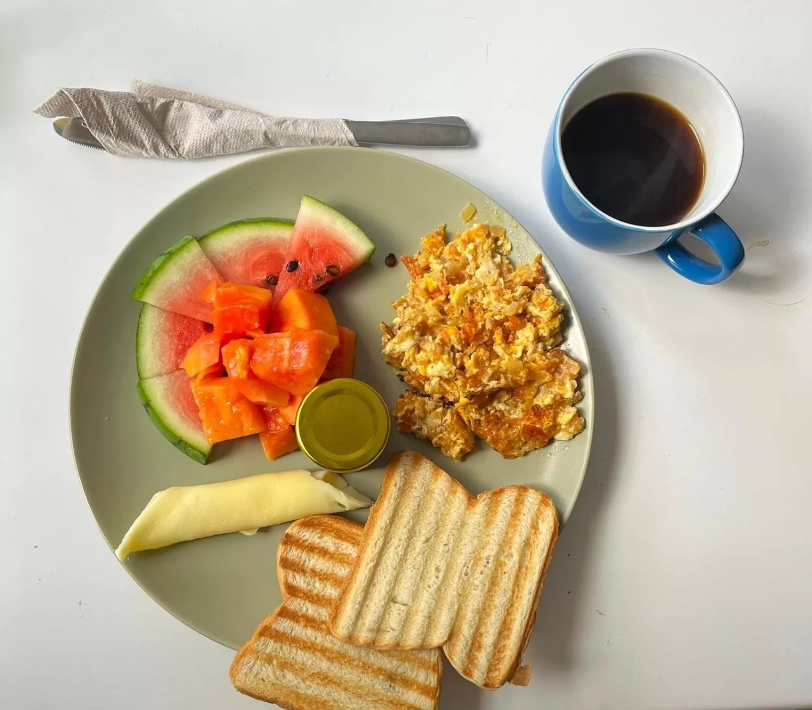 Breakfast in Casa Azul Boutique Hostel