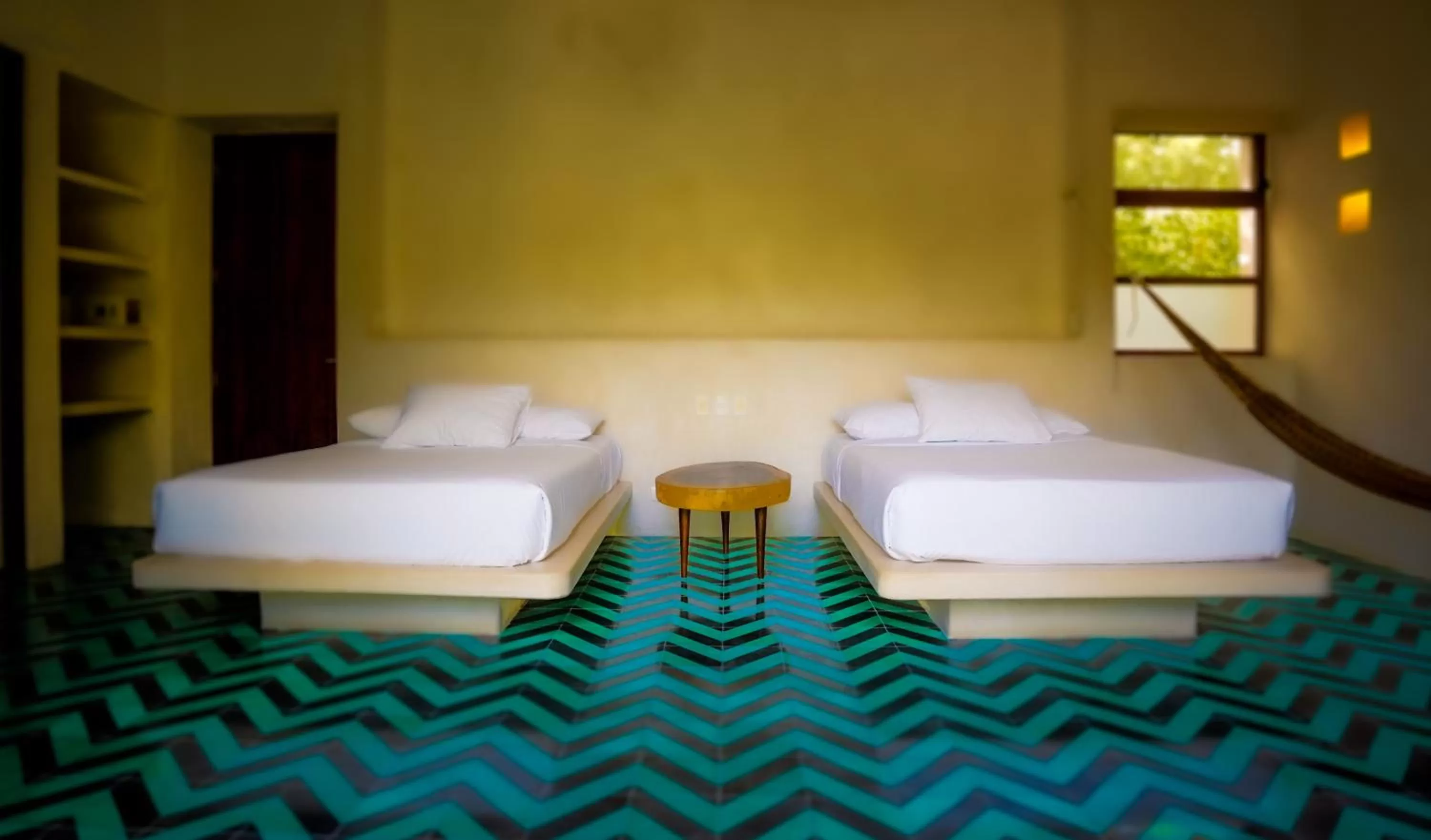 Bedroom, Bed in Hotel Holistika Tulum