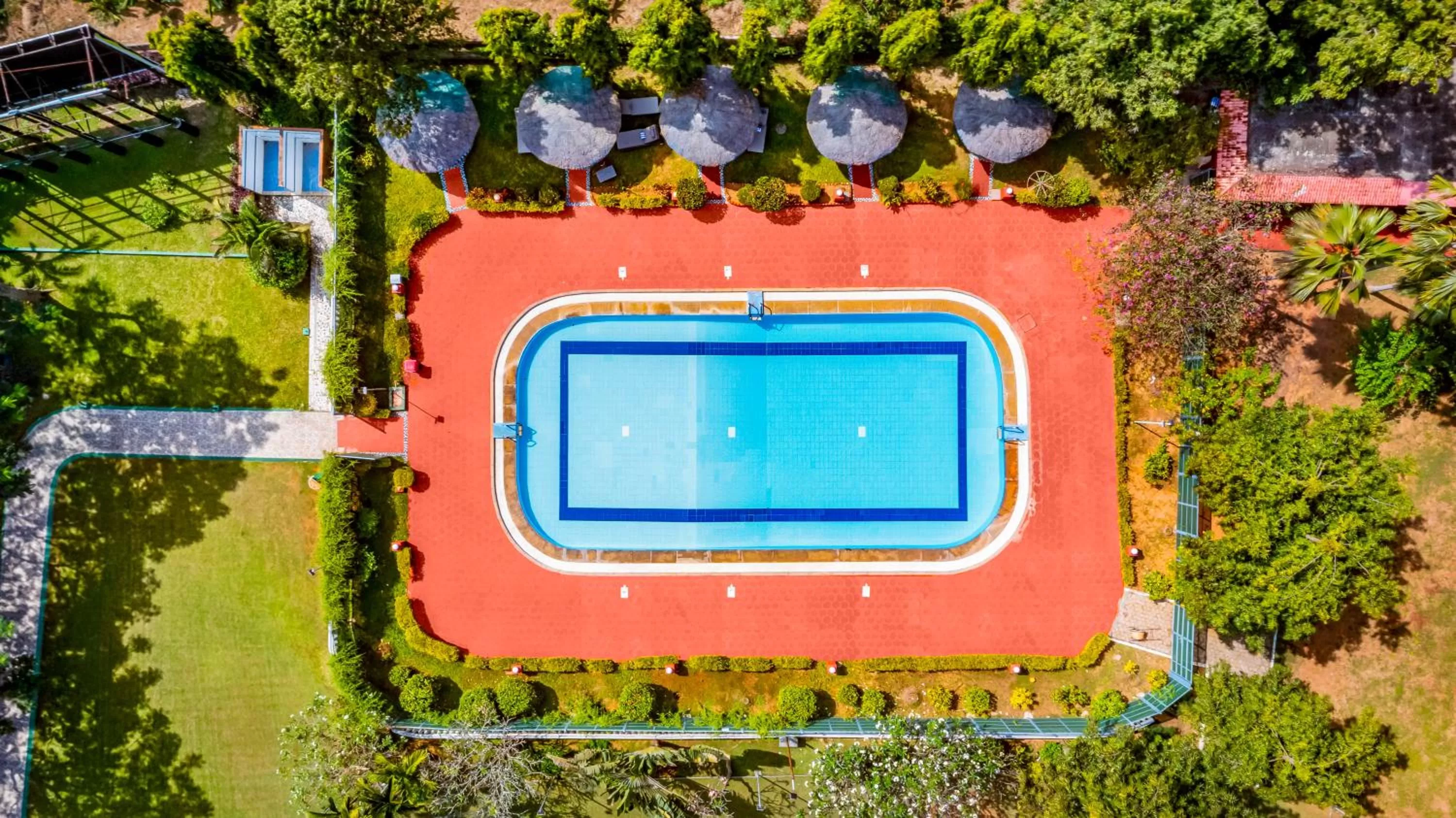 Swimming pool, Pool View in GReaT Trails Riverview Thanjavur By GRT Hotels