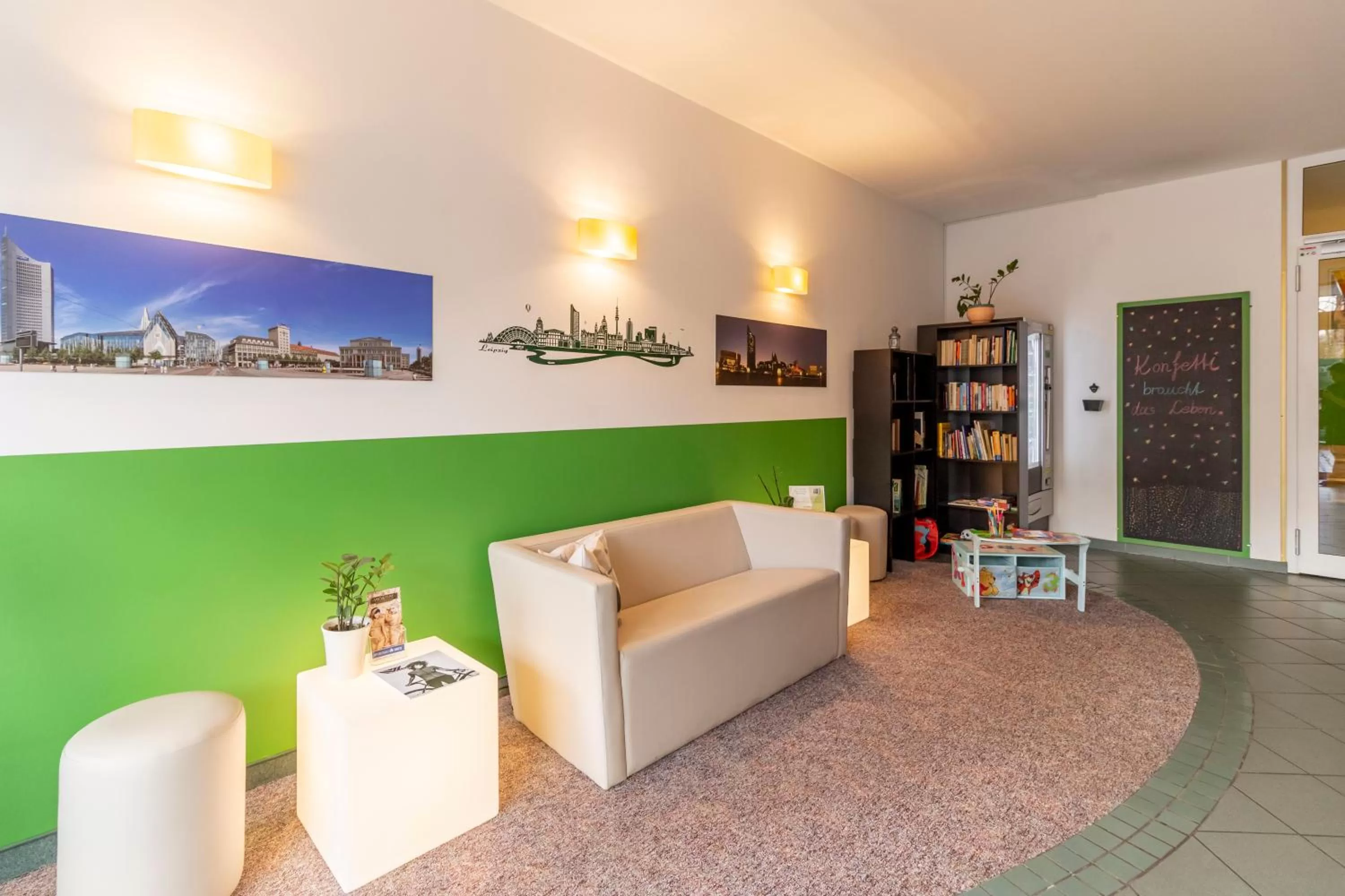 Lobby or reception in Hotel Markgraf Leipzig