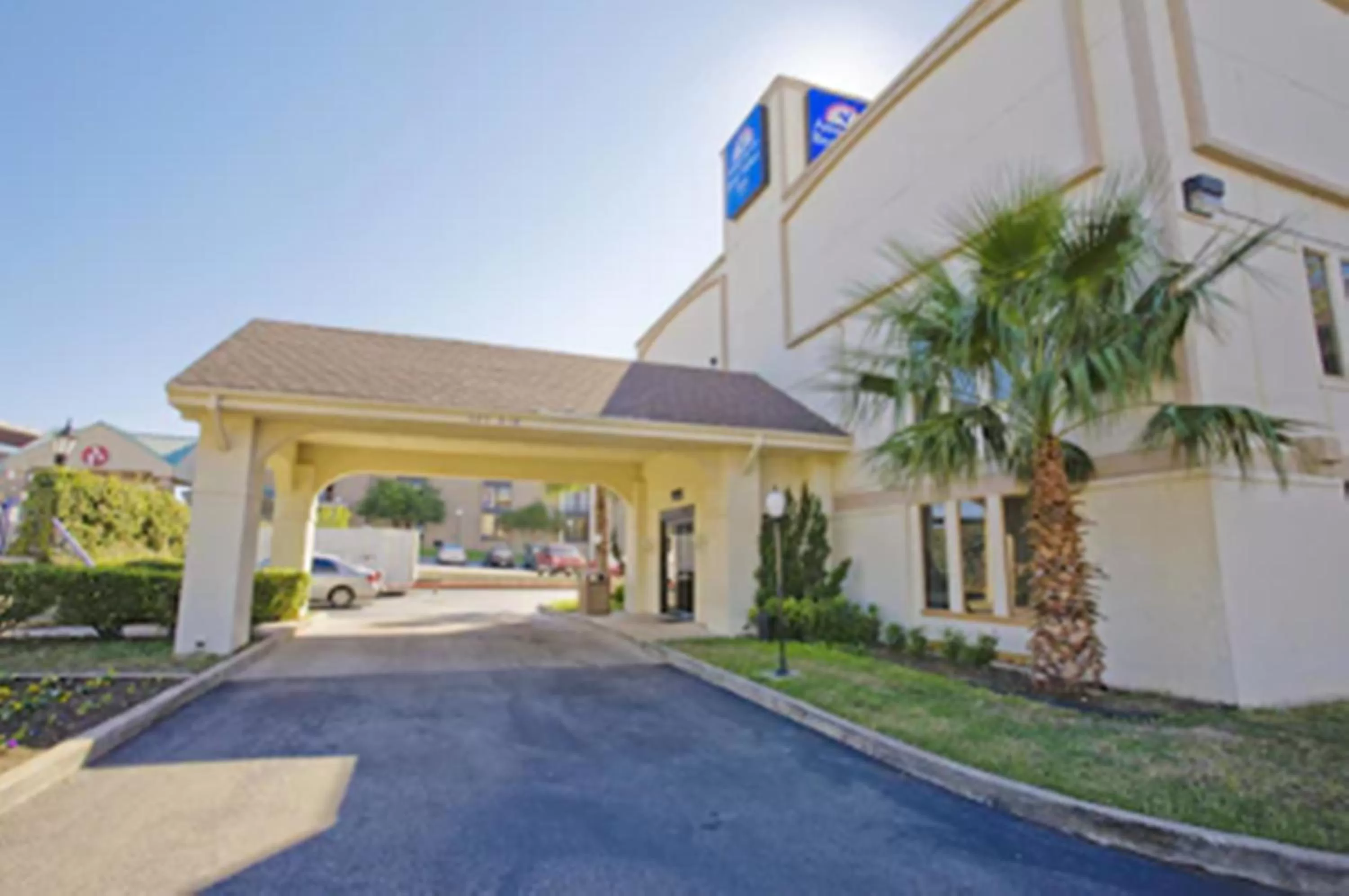 Property building in Americas Best Value Inn Austin