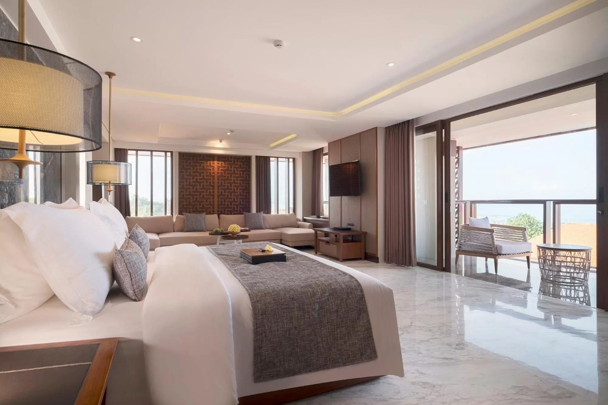 Living room, Bed in The Bandha Hotel & Suites