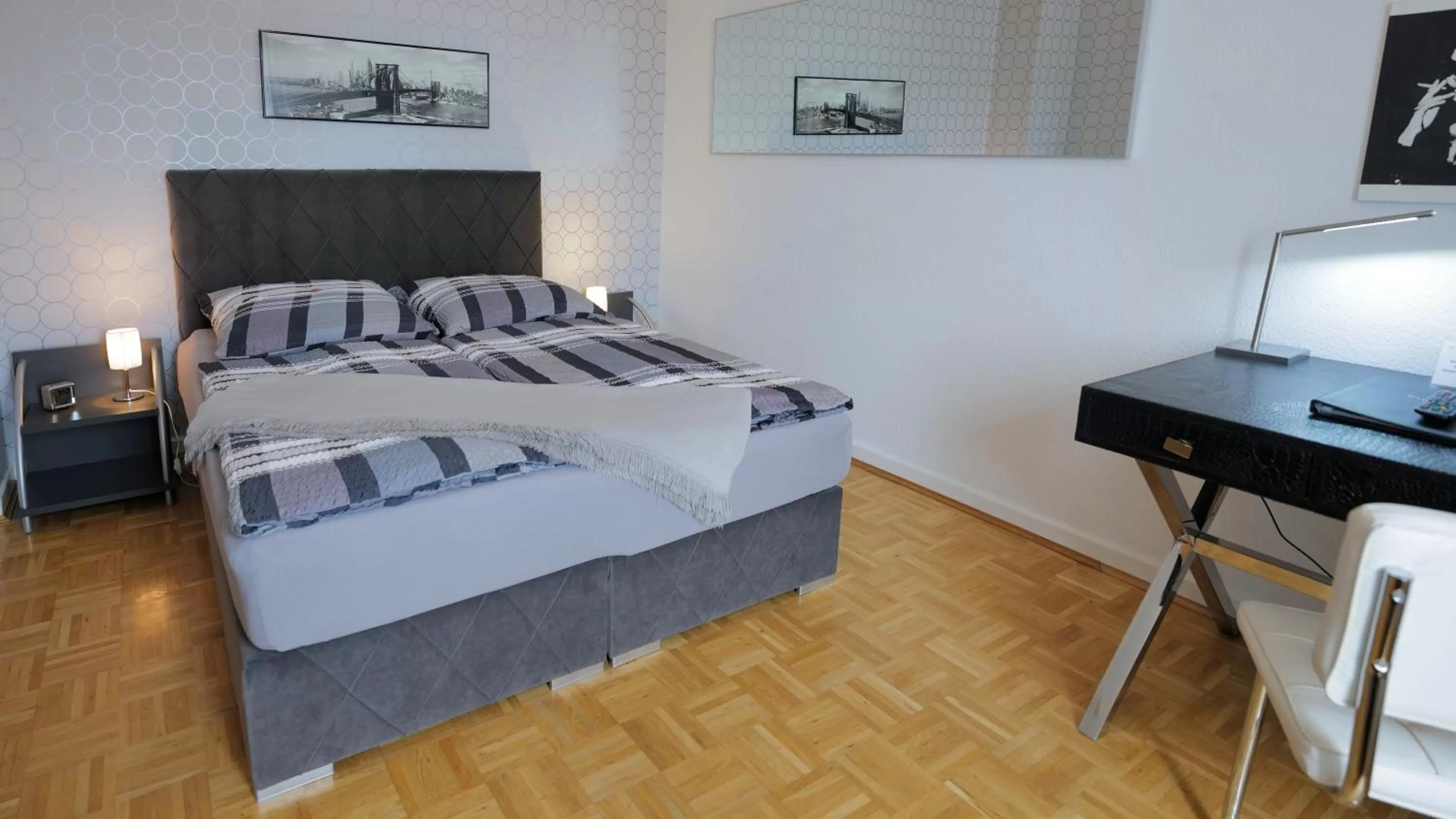 Bed in Elena Kempf Haaratelier & Guesthouse