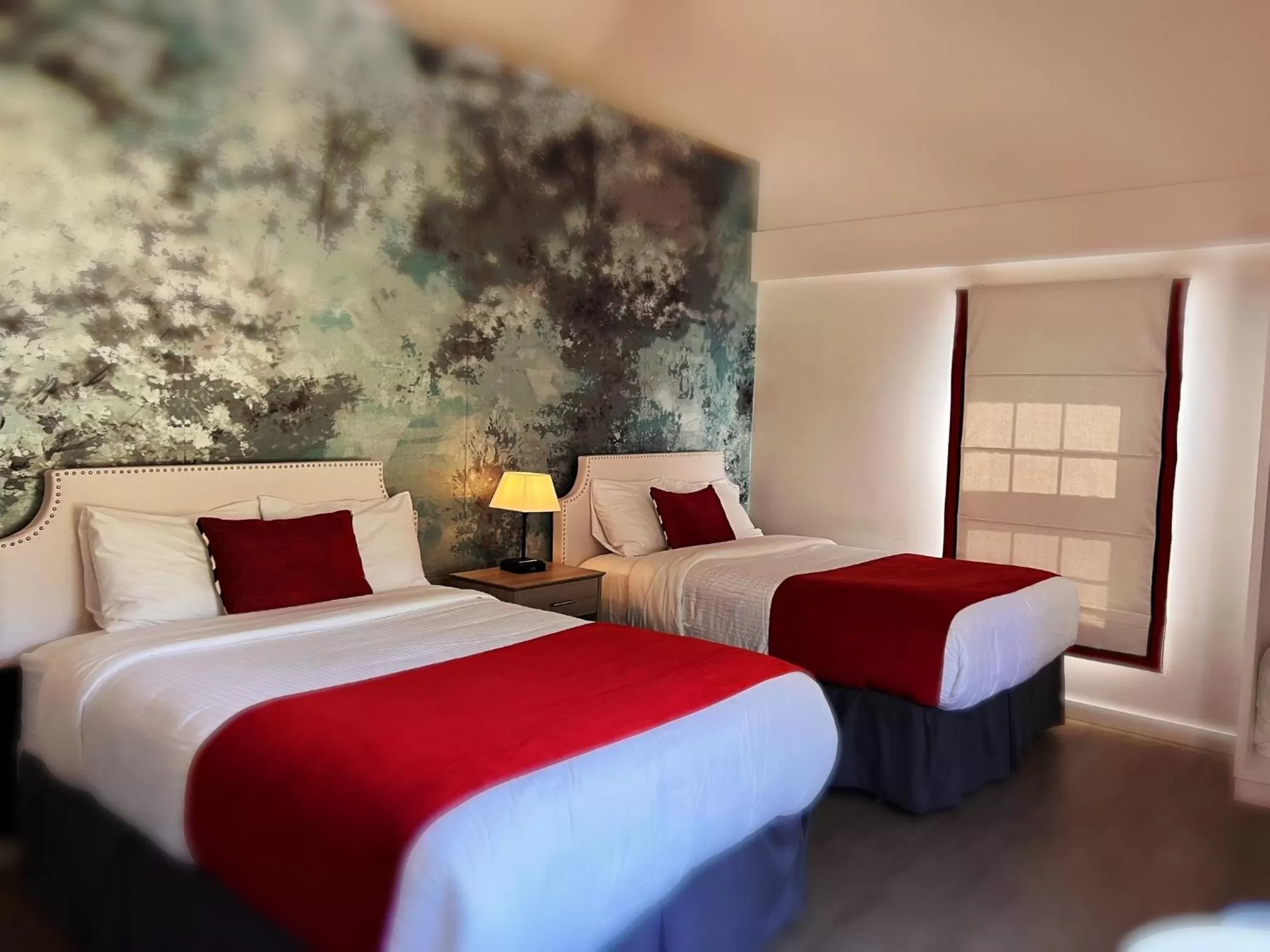 Bed in Auberge du Grand Lac