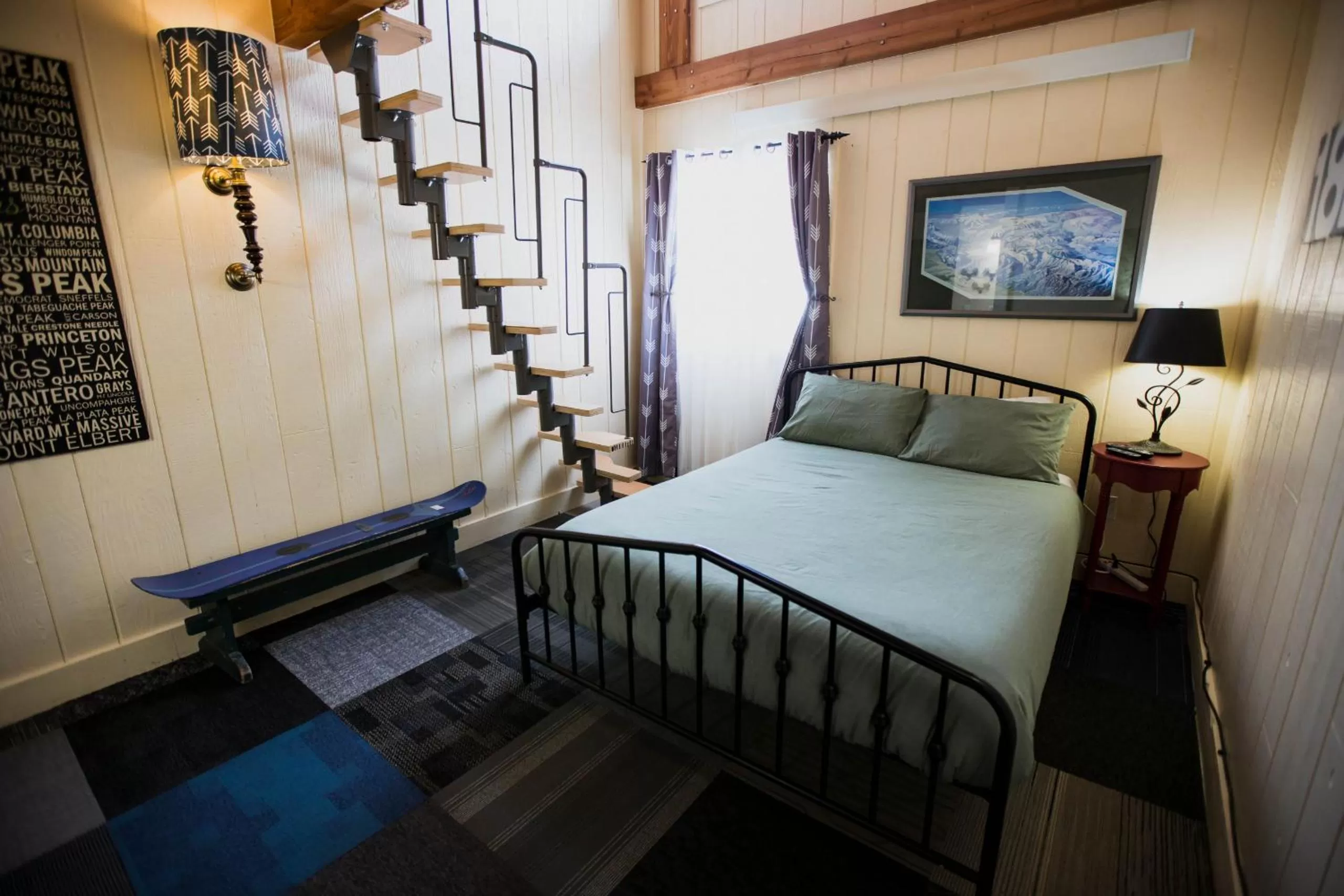 Bed in The Viking Lodge - Downtown Winter Park Colorado