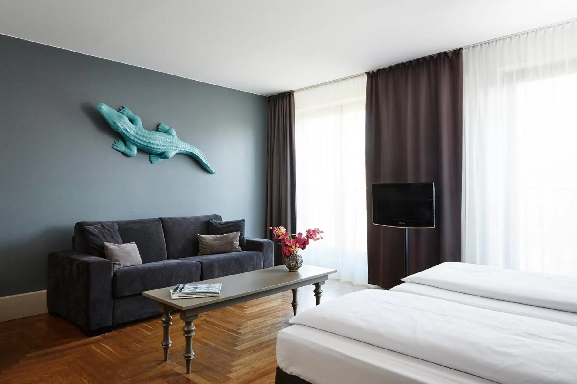 Bed in Hotel AMANO Rooms & Apartments