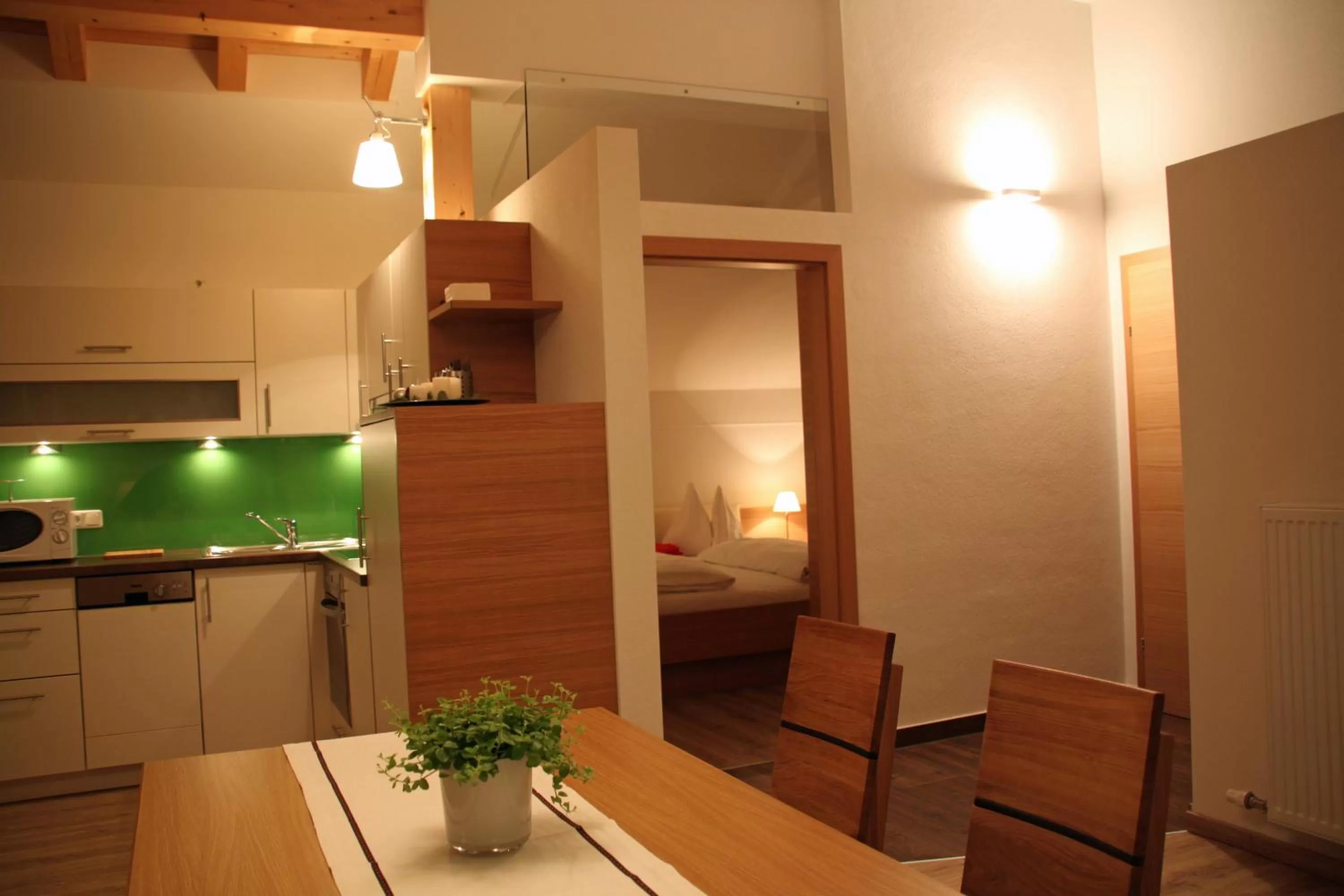 Kitchen or kitchenette in Pension Café Maier