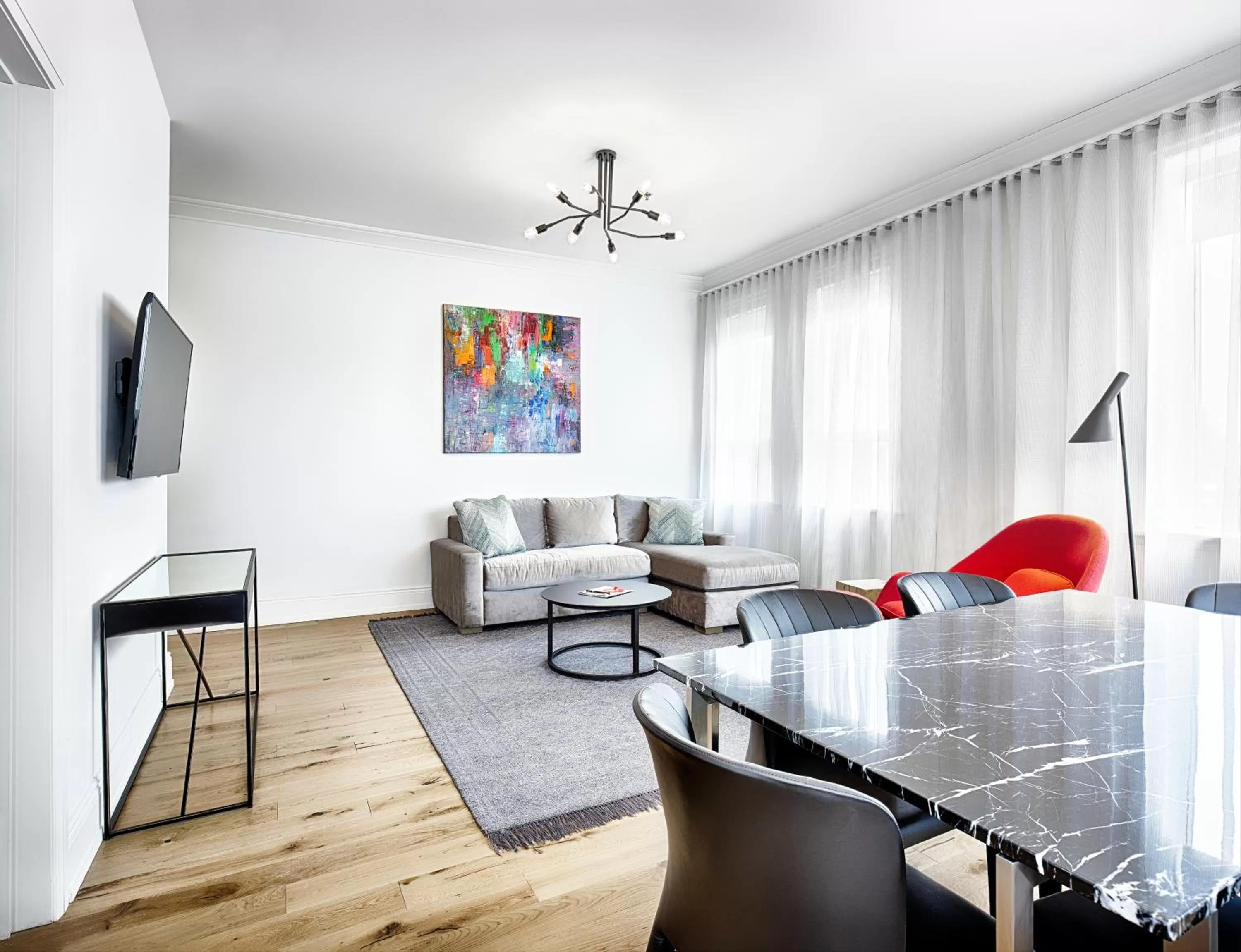 Living room in The Walper Hotel, part of JdV by Hyatt