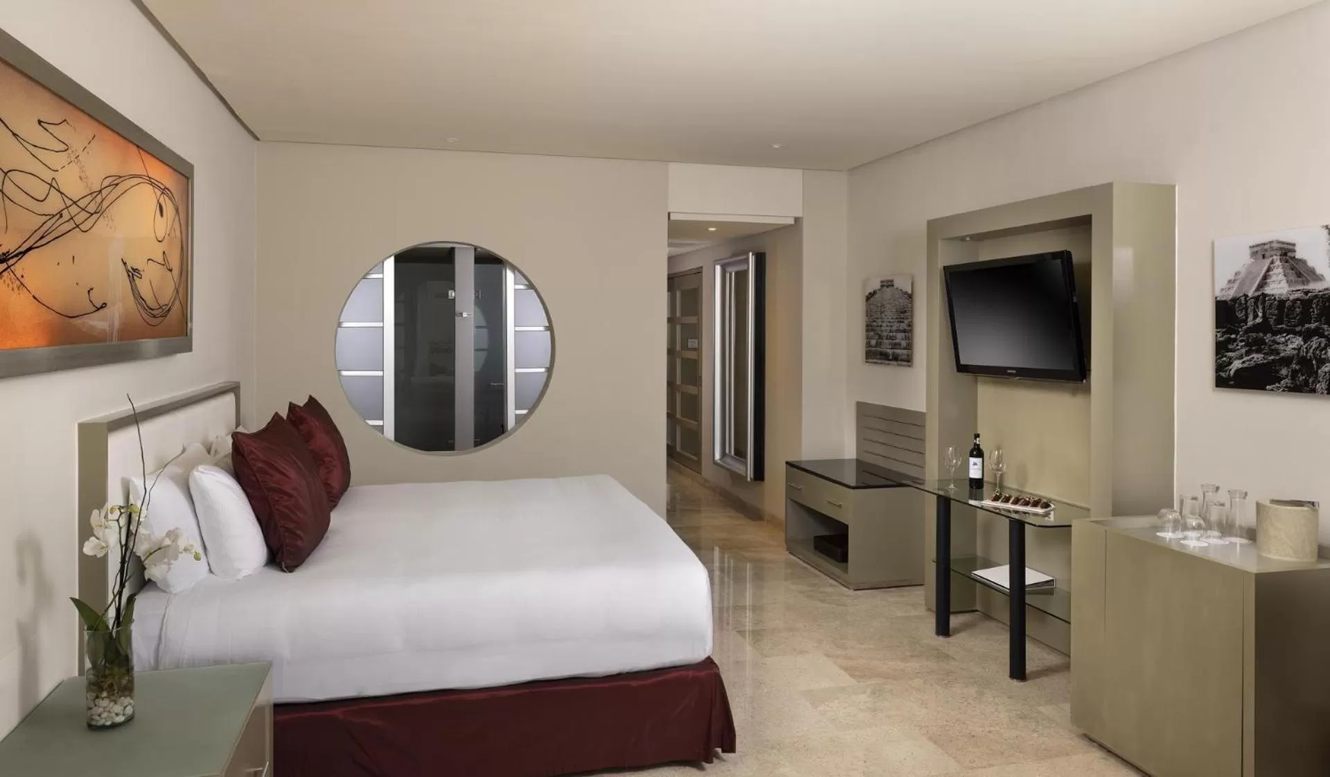 Shower, Bed in Paradisus Playa del Carmen - Riviera Maya - All Inclusive
