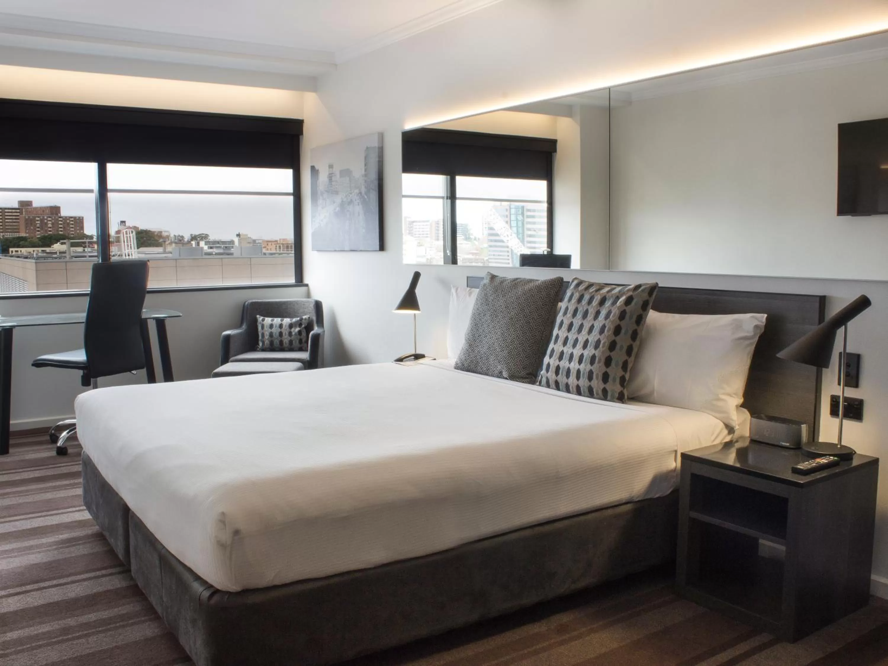 Bed in Mercure Sydney