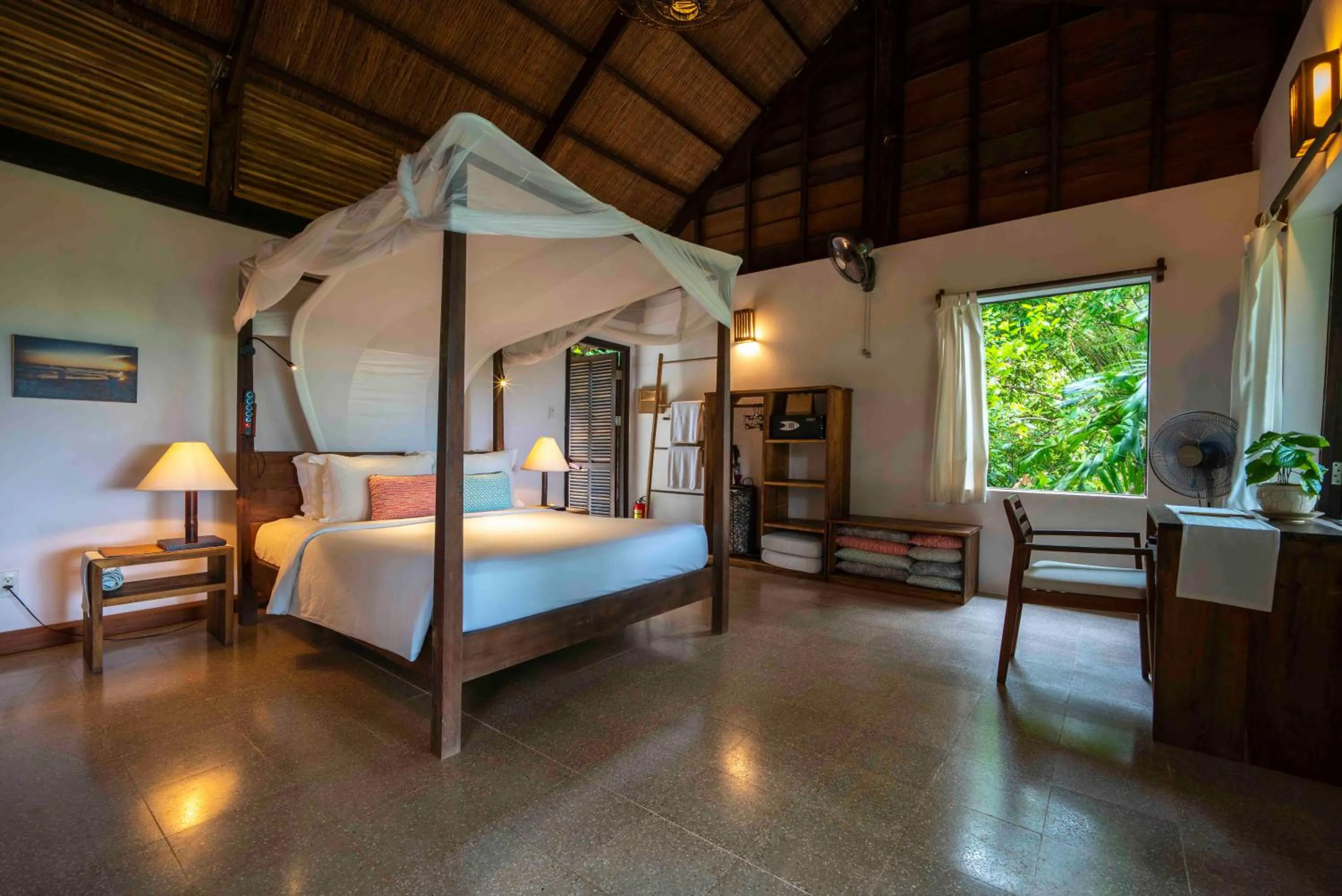 Bed in Mango Bay Resort