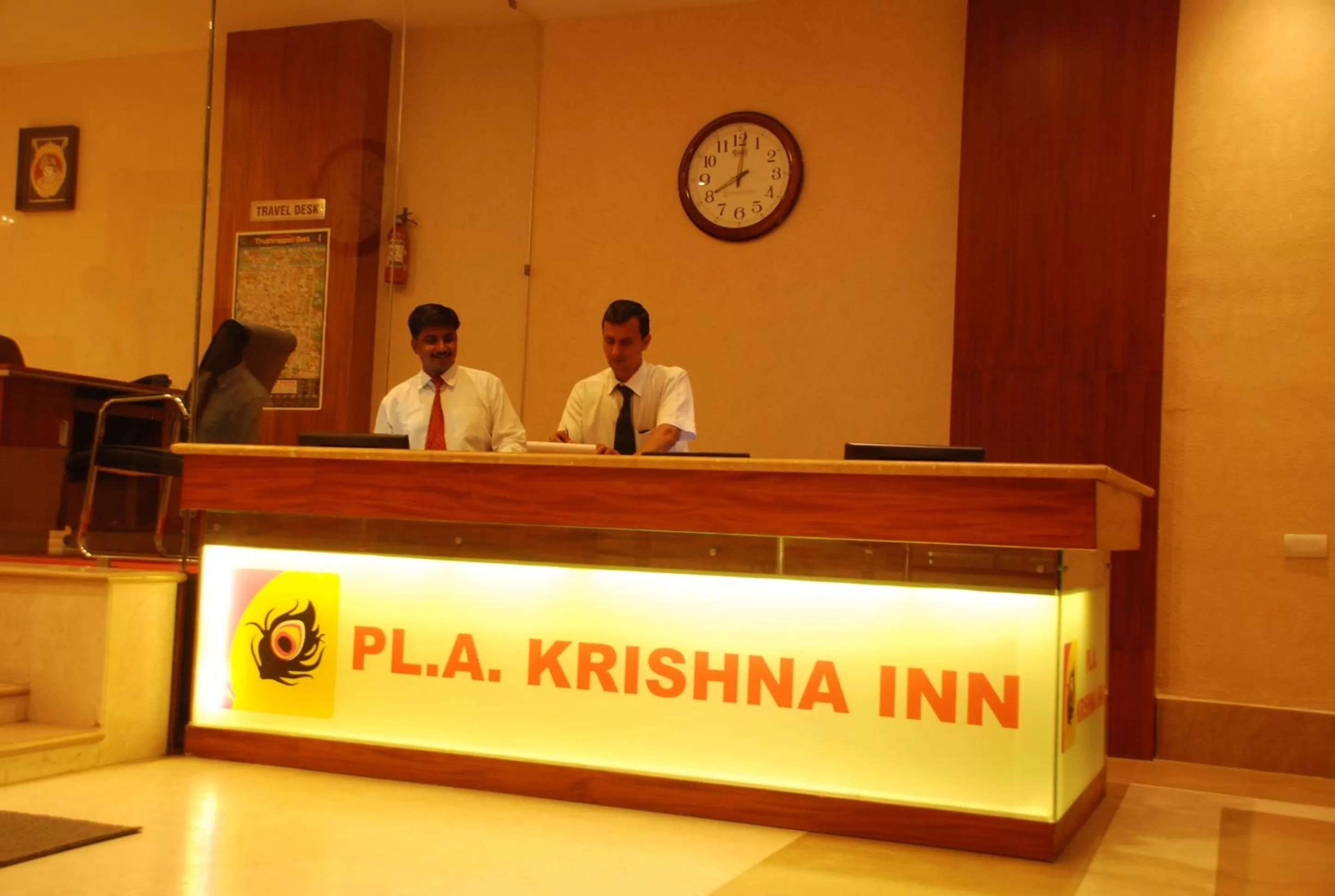 Lobby or reception in PLA Krishna Inn