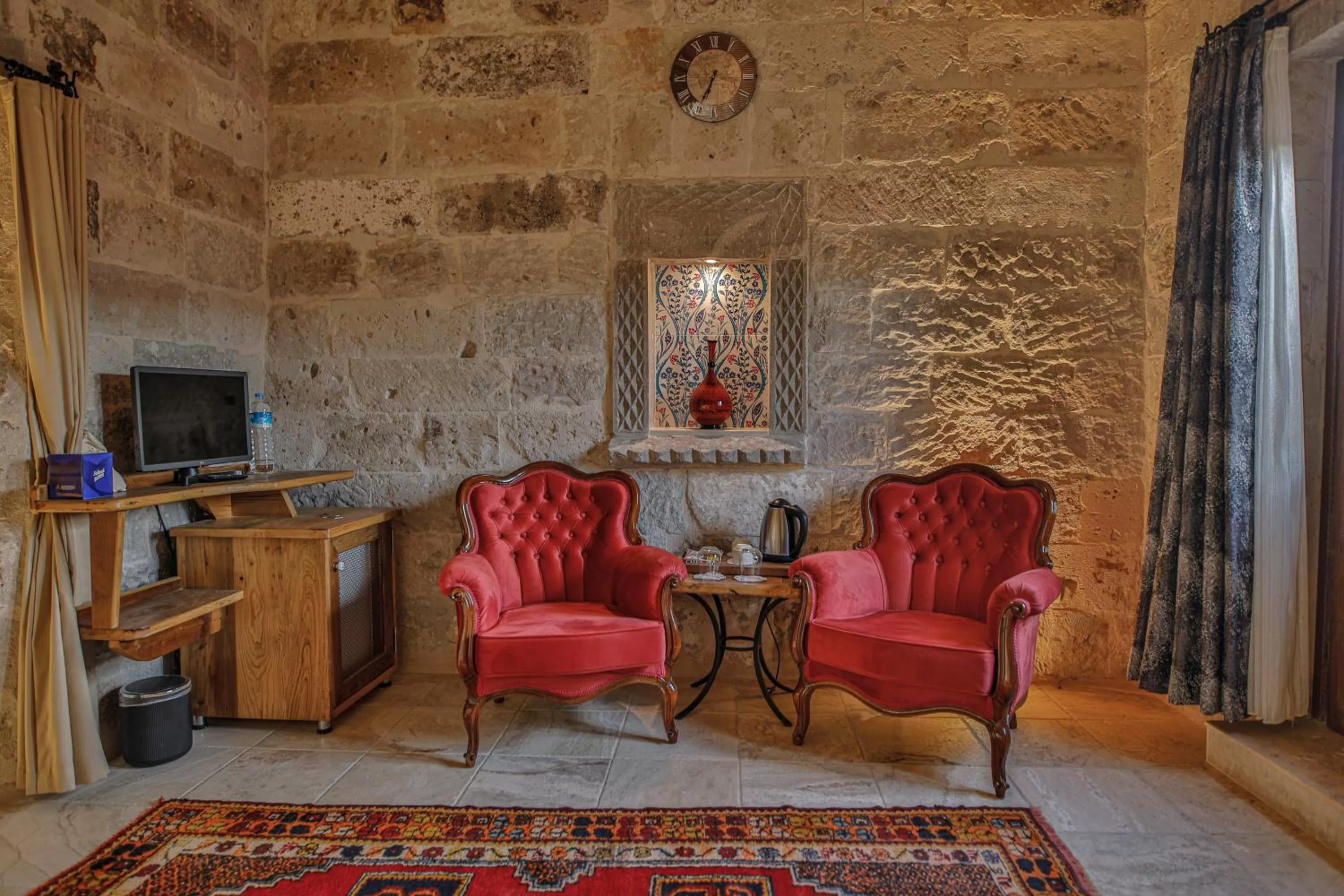 Living room in Şah Saray Cave Suites Halal Hotel