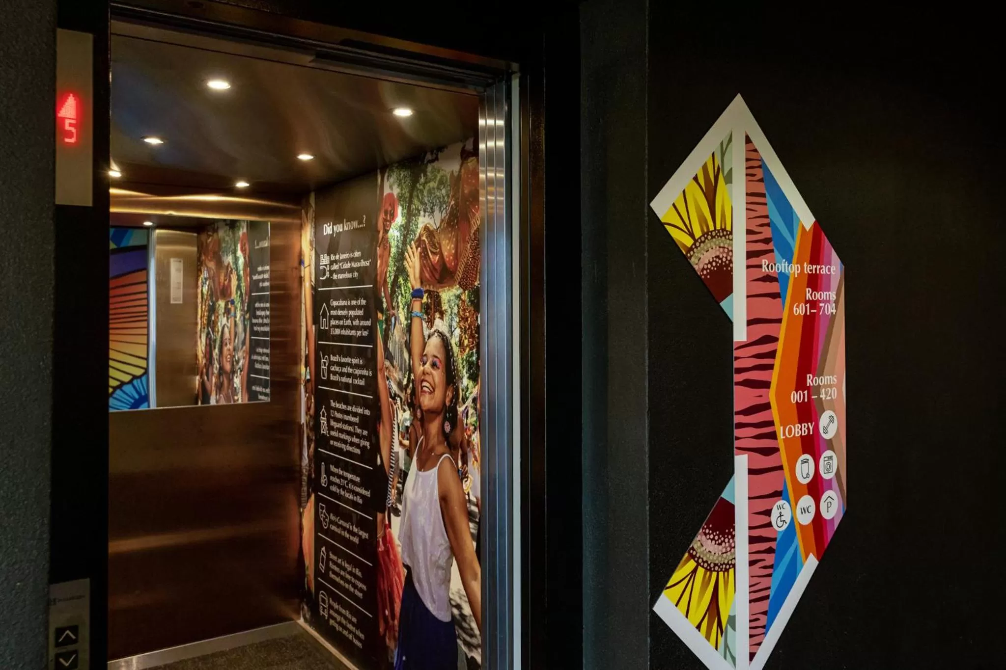 elevator in Rioca Munich Posto 3