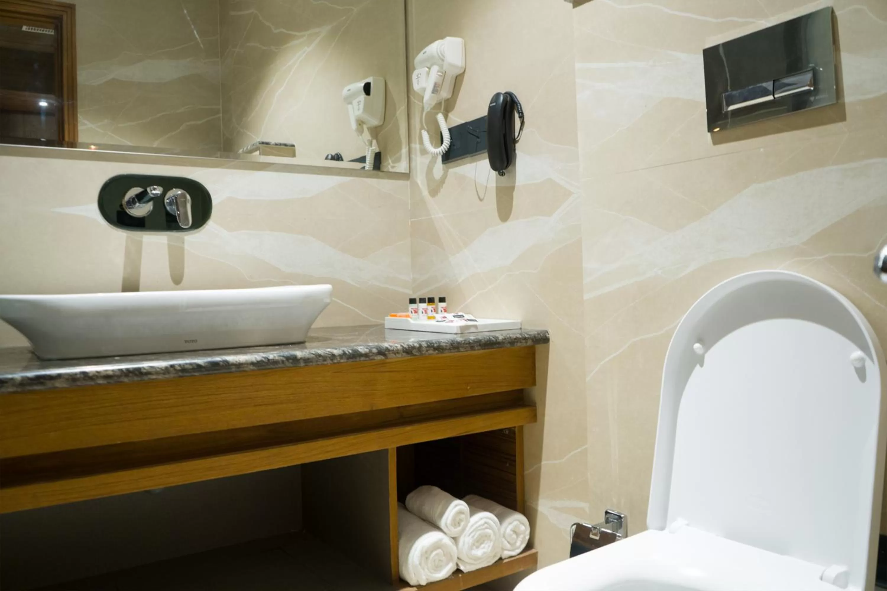 Bathroom in Clarks Inn Suites Kangra