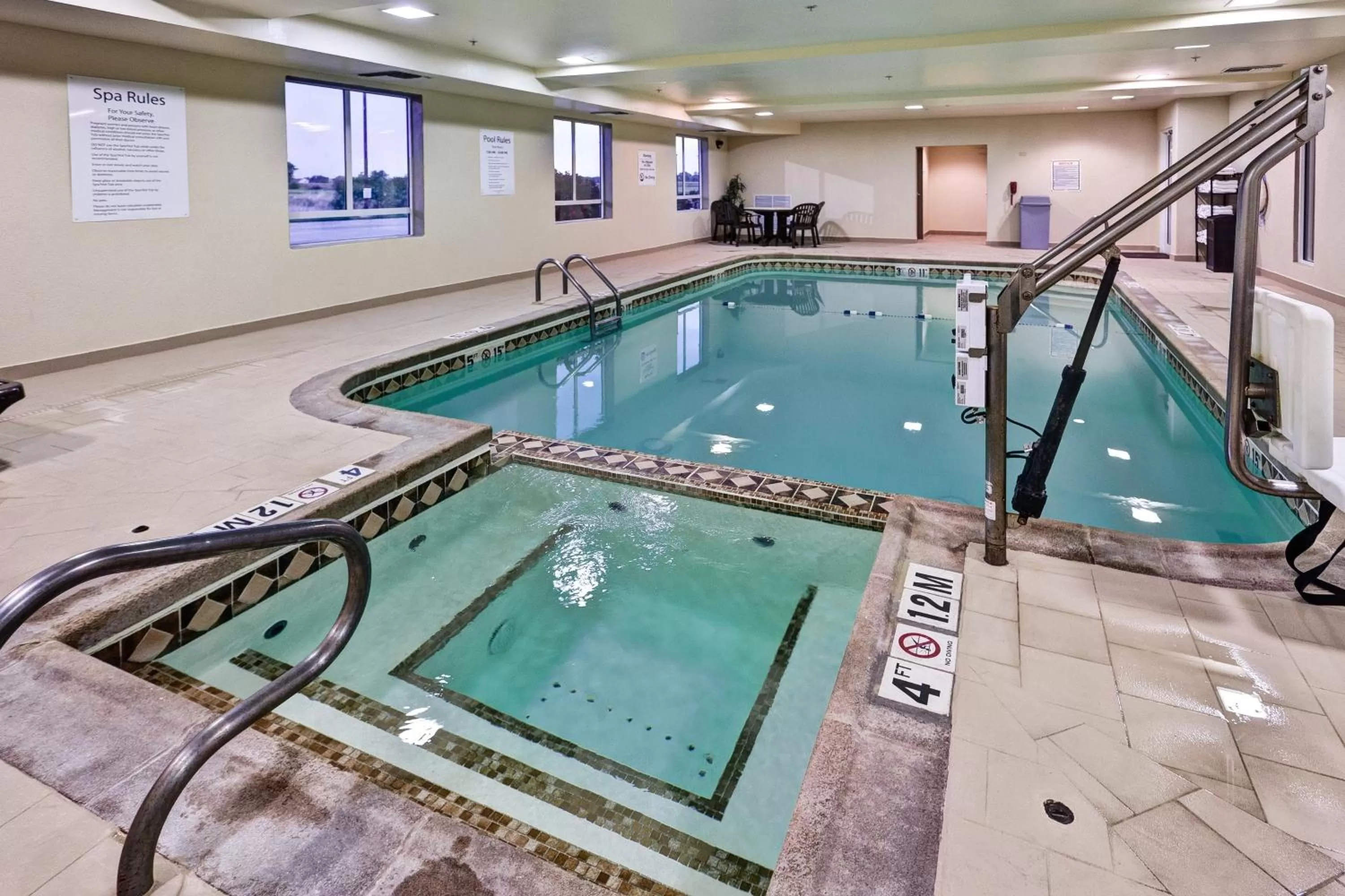 Swimming pool in Holiday Inn Express Northwest Maize by IHG