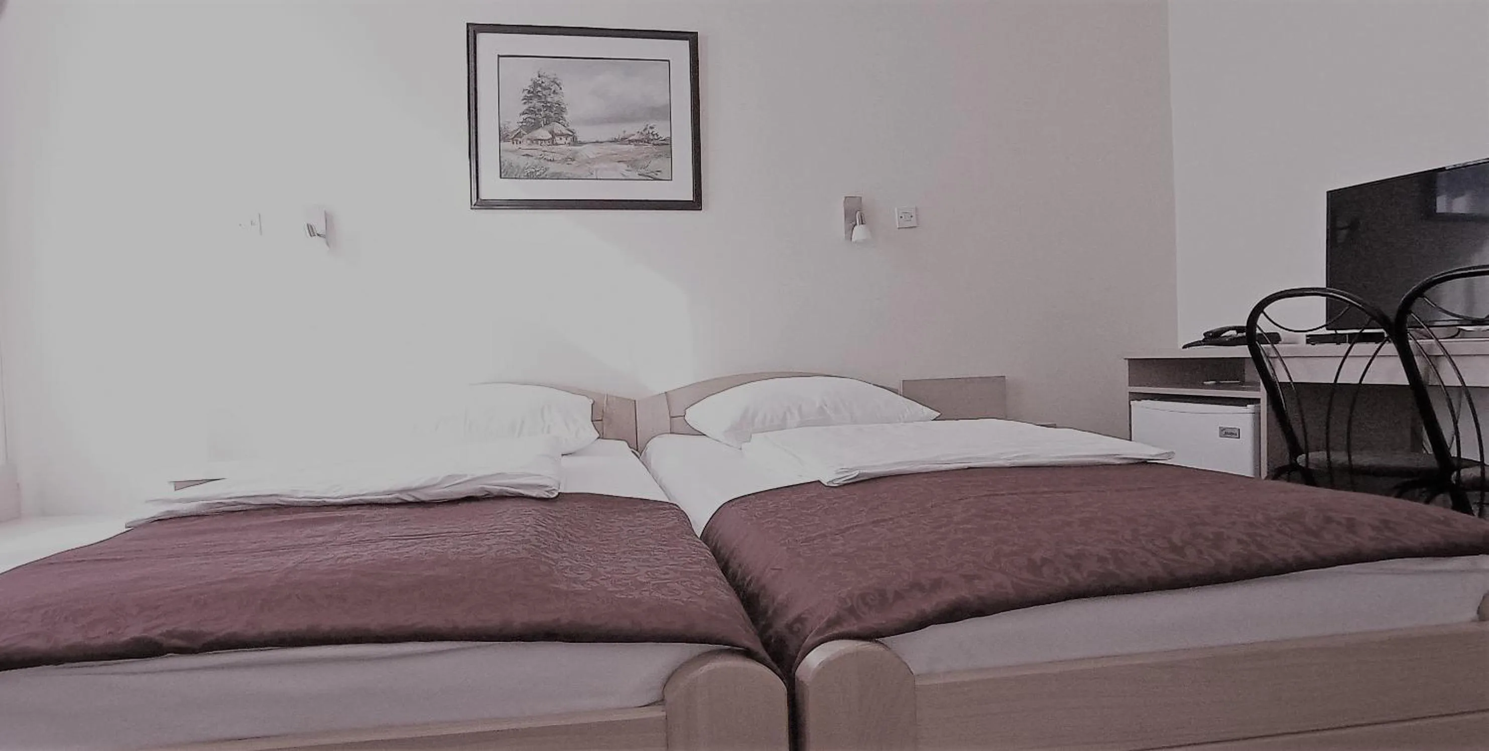 Bed in Hotel Vojvodina