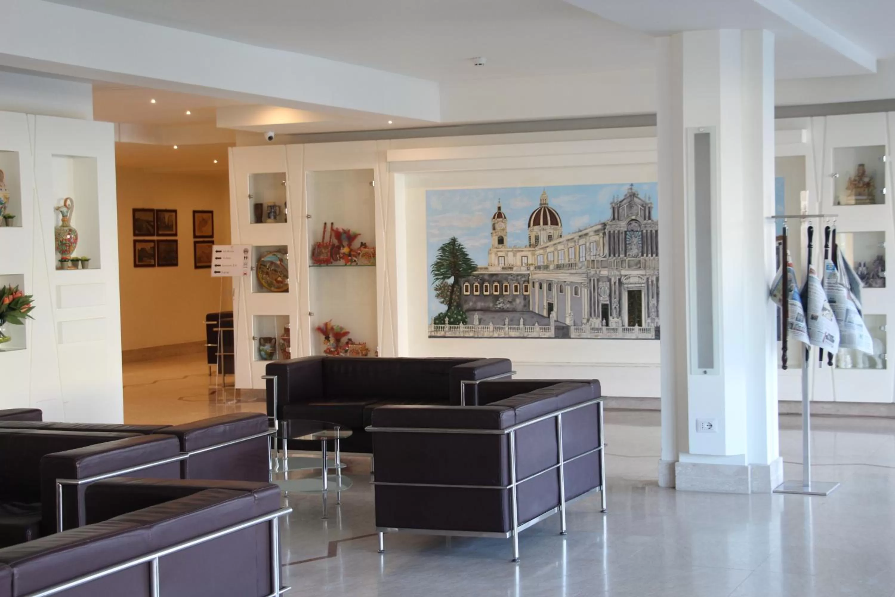 Lobby or reception in Catania International Airport Hotel