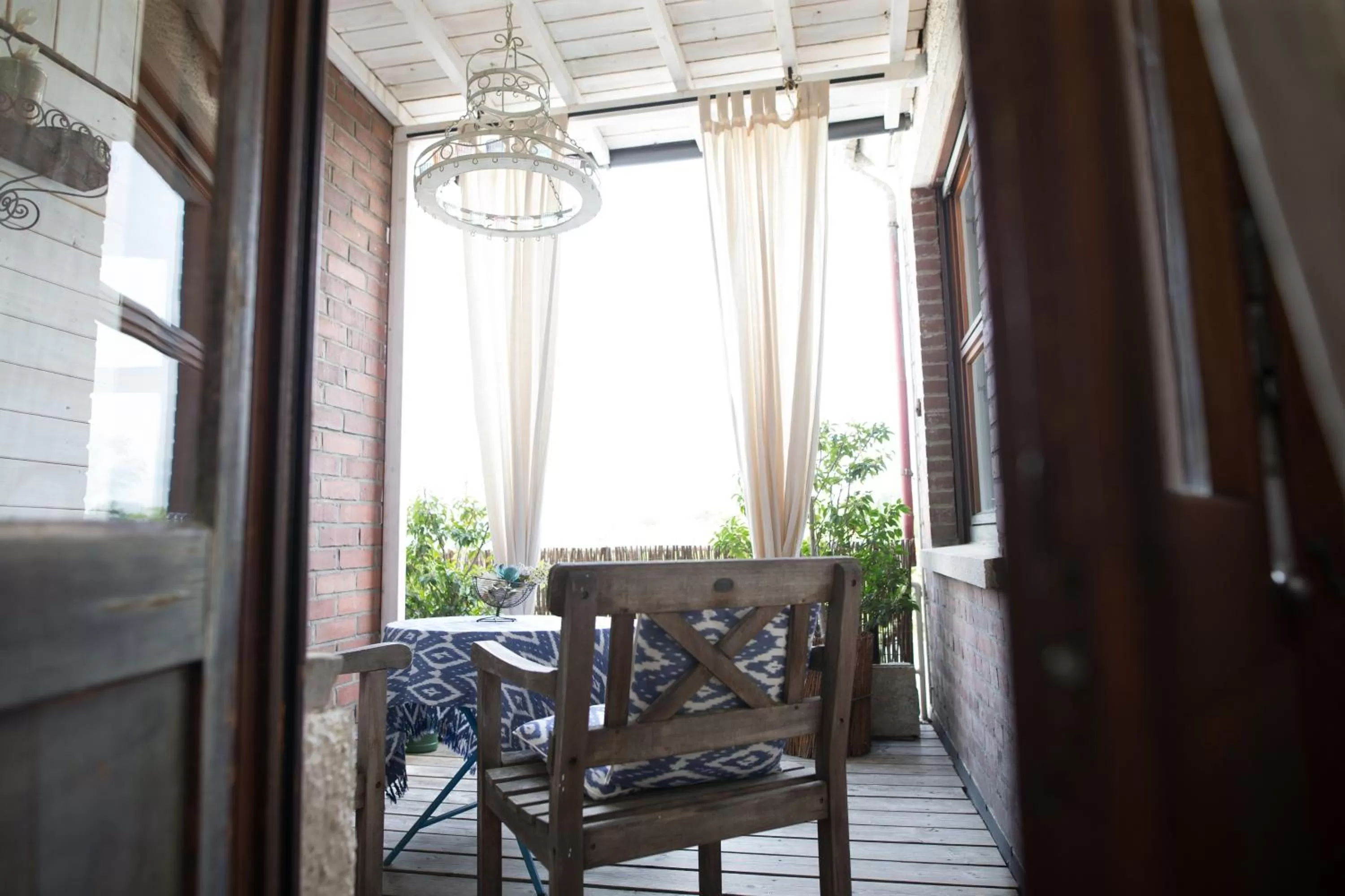 Balcony/Terrace in Liegen;schaft Guesthouse