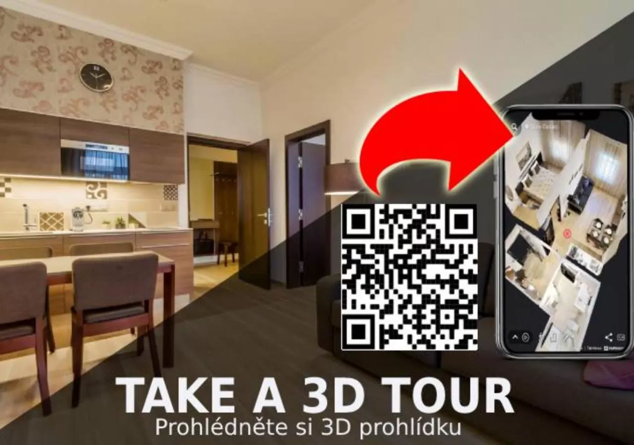 Kitchen or kitchenette in VINOHRADSKY DUM Residence