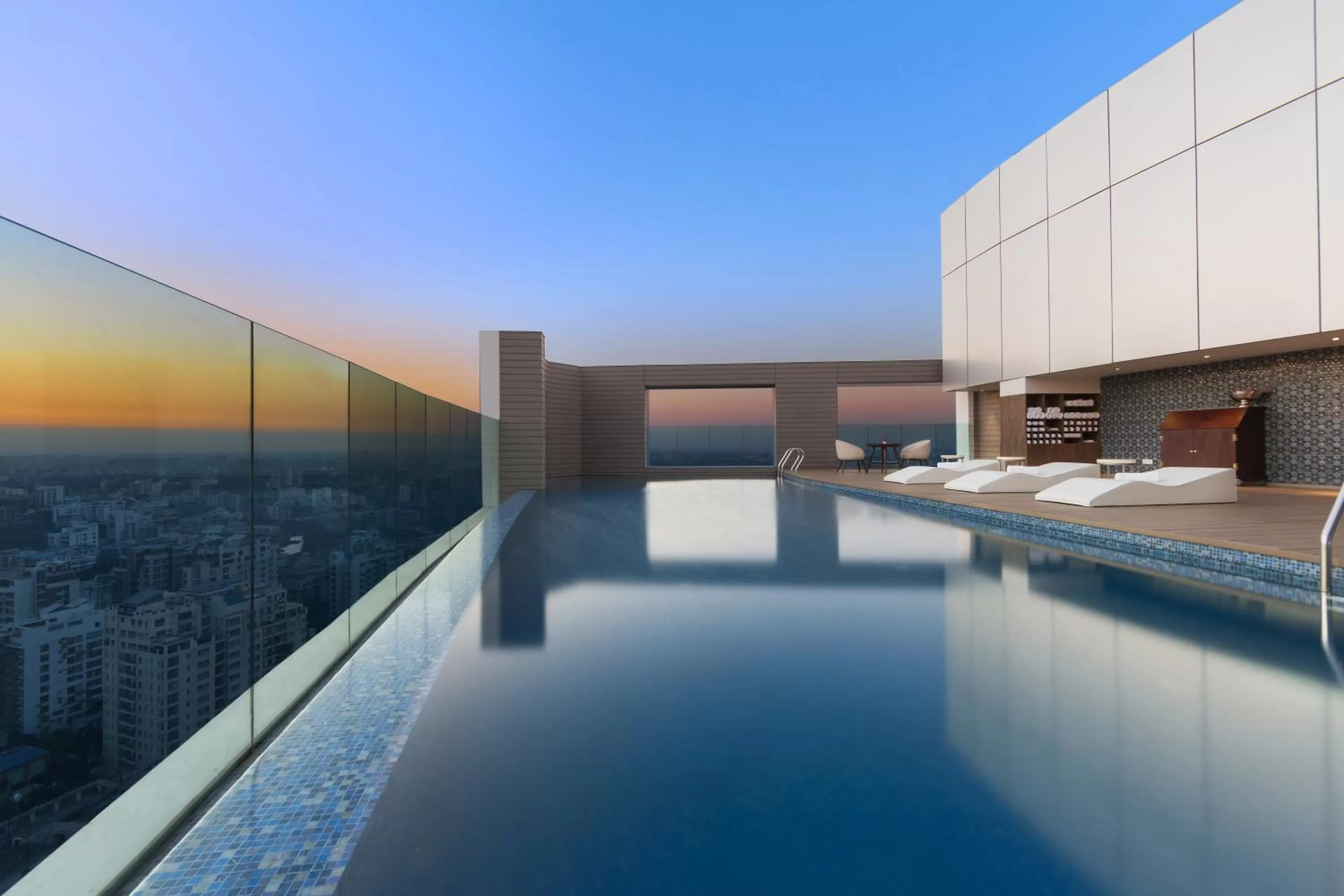 Pool view in Crowne Plaza Dhaka Gulshan by IHG