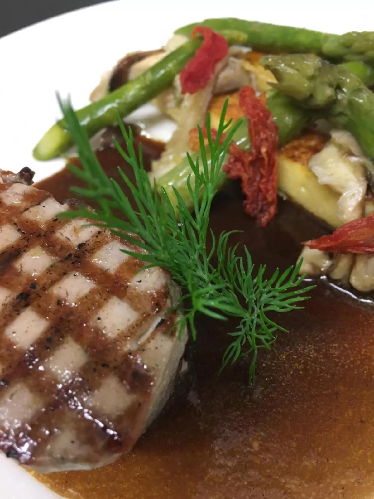Food close-up in Hotel De Bourbon Grand Hotel Mercure Bourges