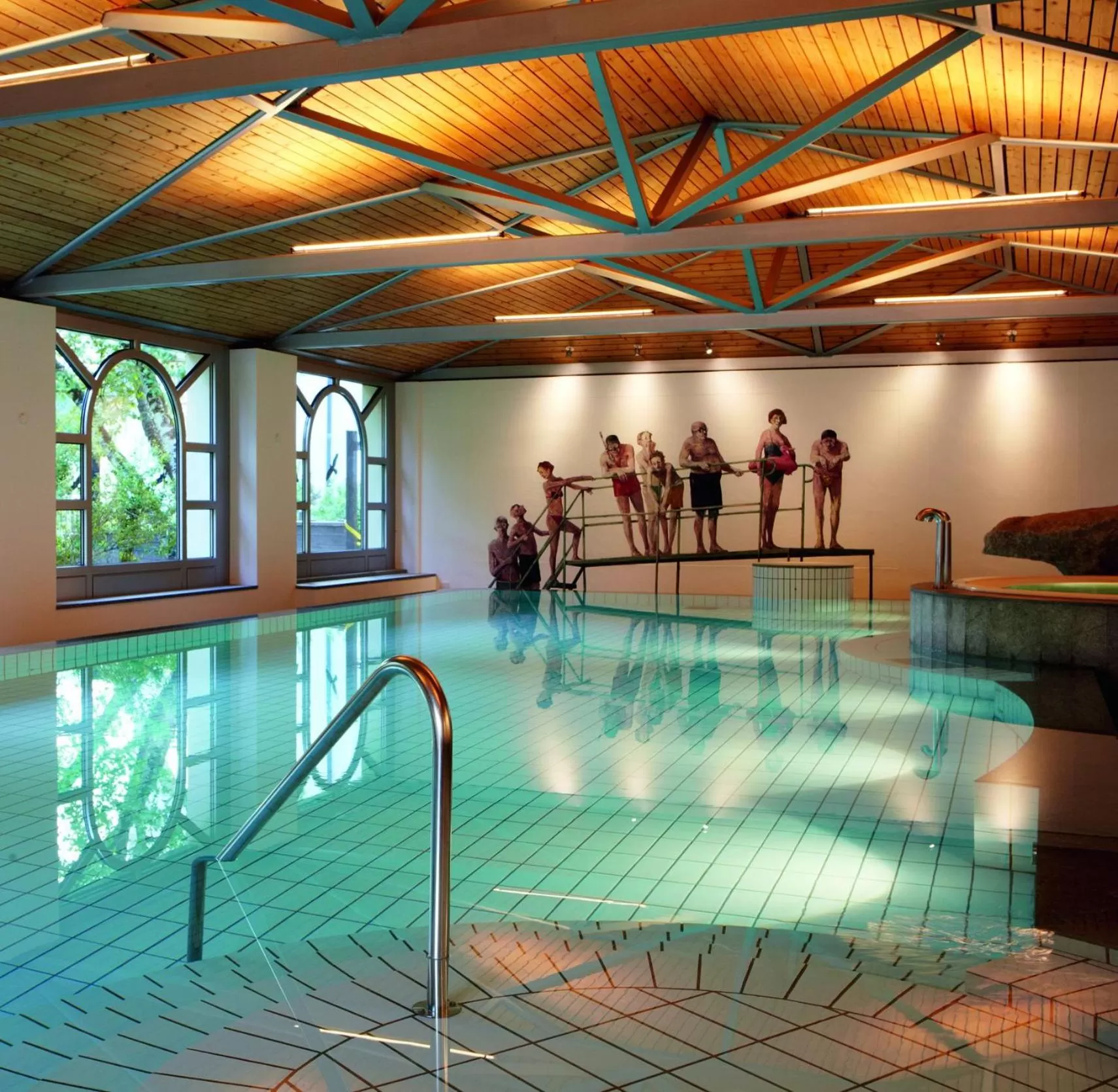 Swimming pool in Hotel Steinbock Pontresina