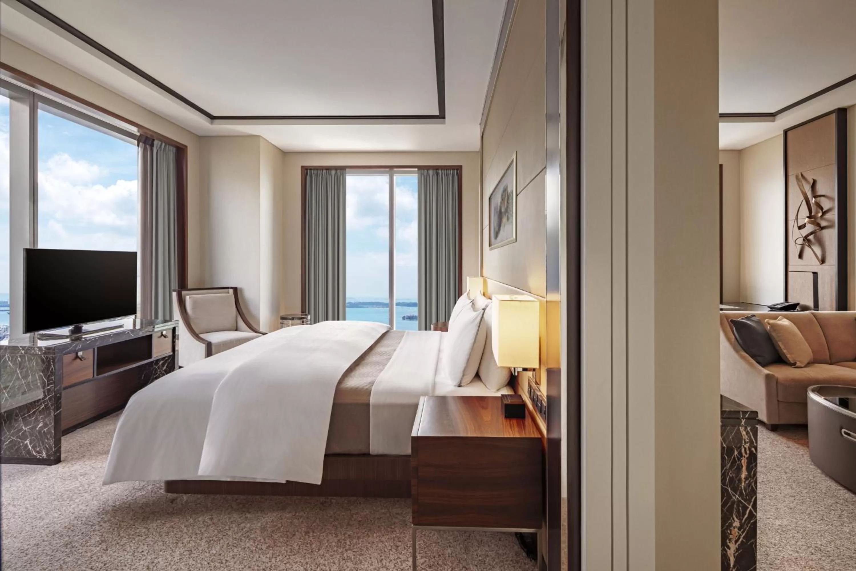 Photo of the whole room, Bed in The Westin Singapore
