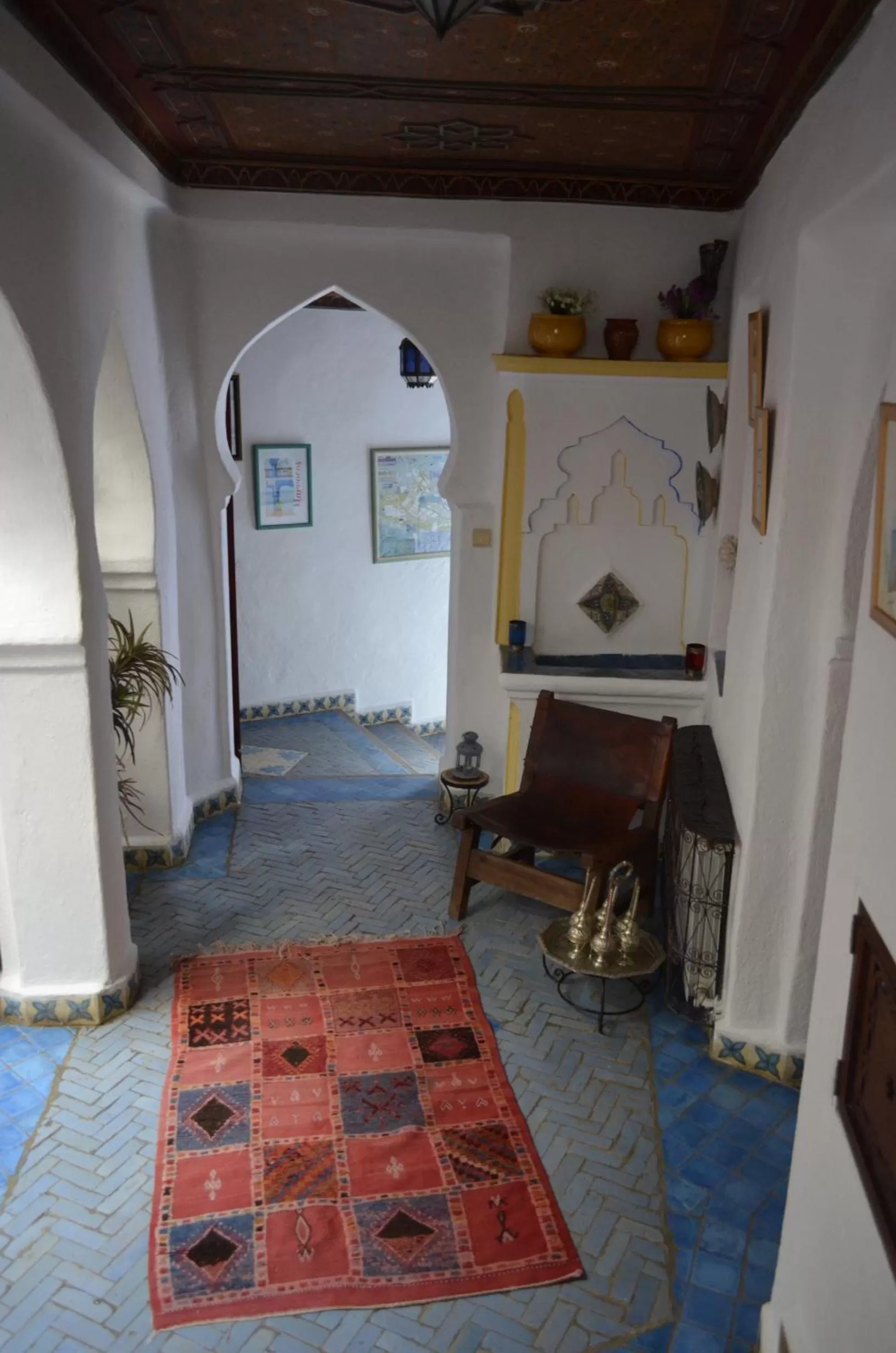 Decorative detail, Seating Area in Dar Meziana
