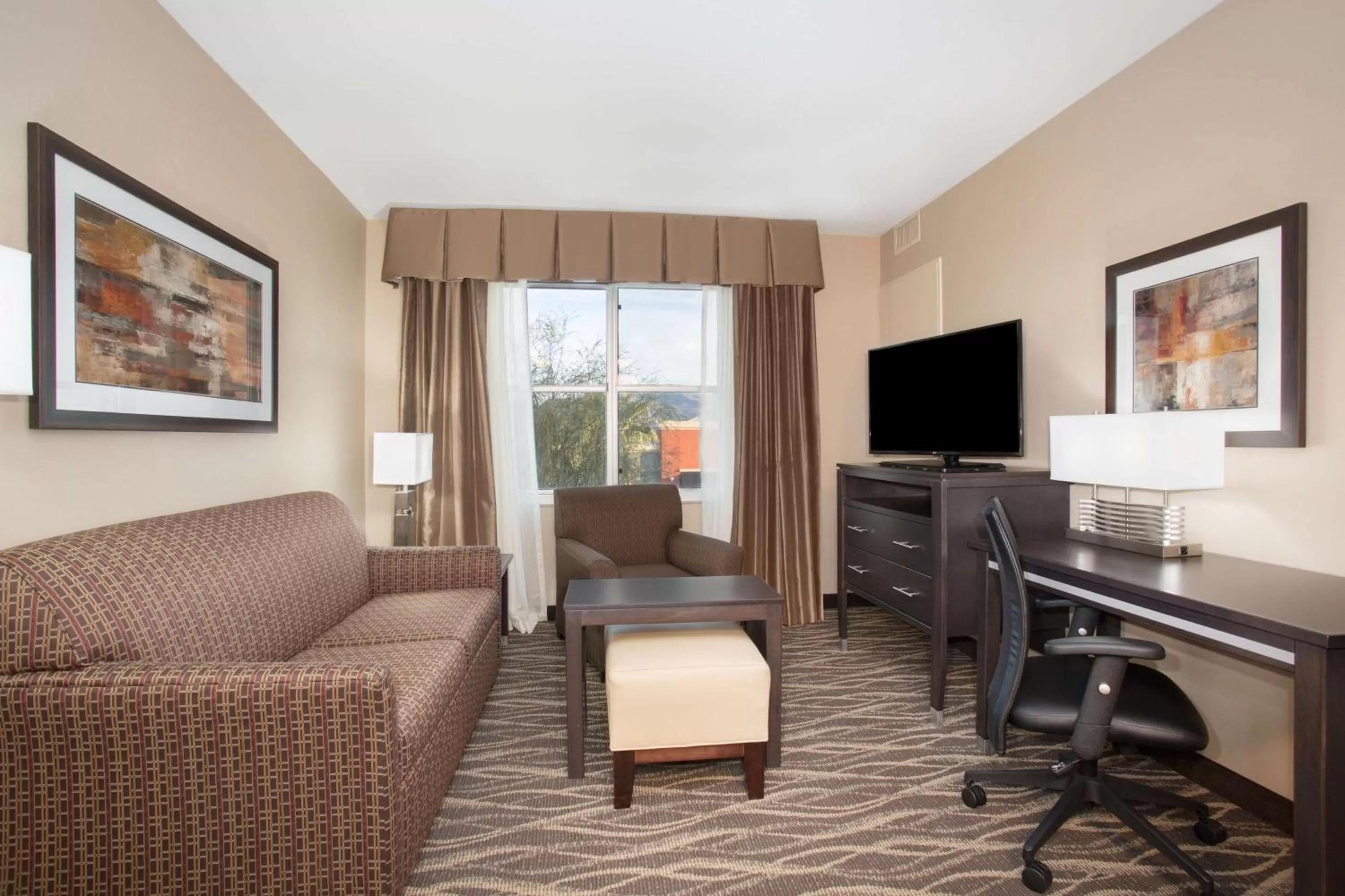 Living room in Homewood Suites by Hilton South Las Vegas