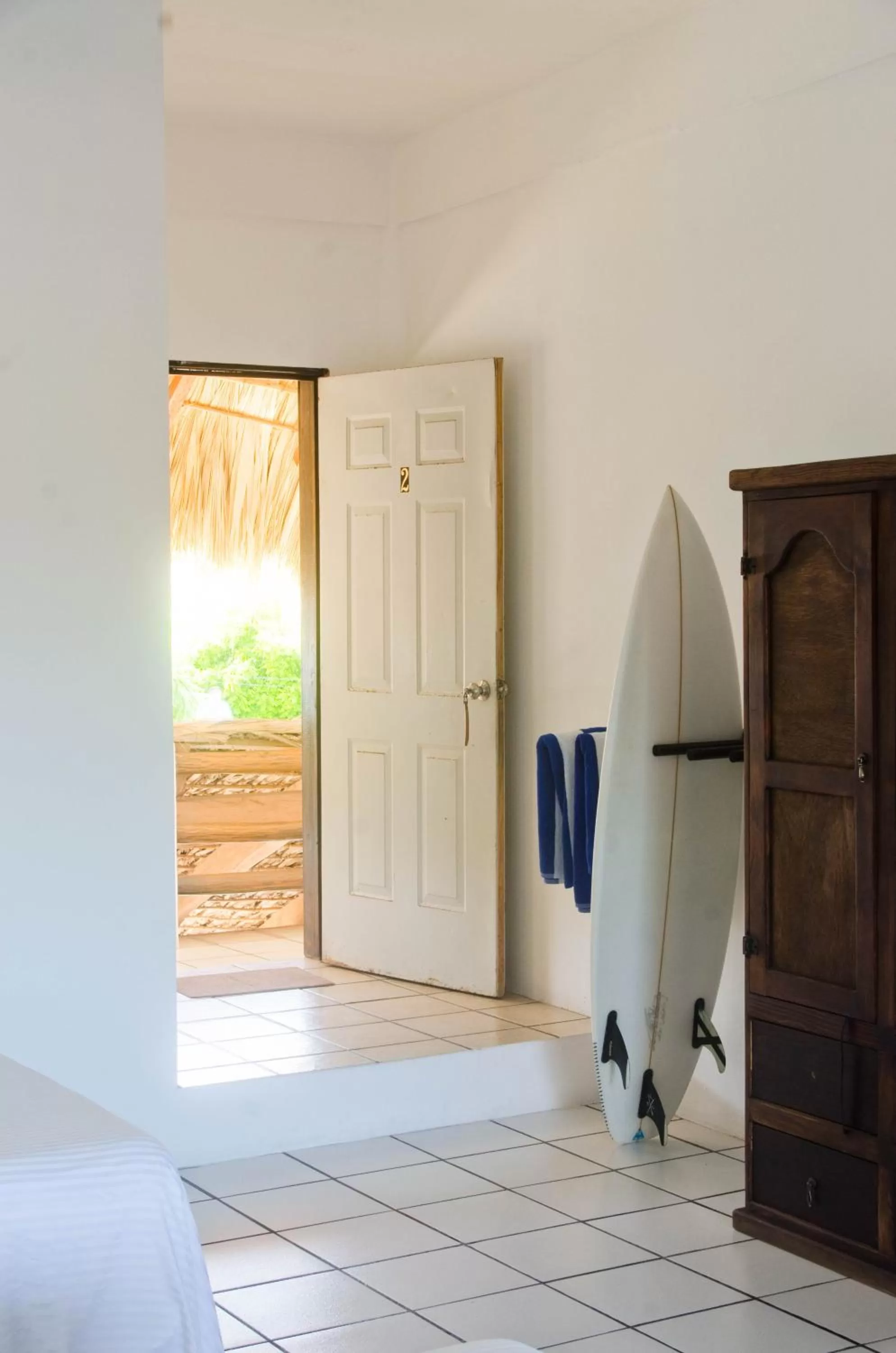 Decorative detail, Bed in Bungalows Zicatela