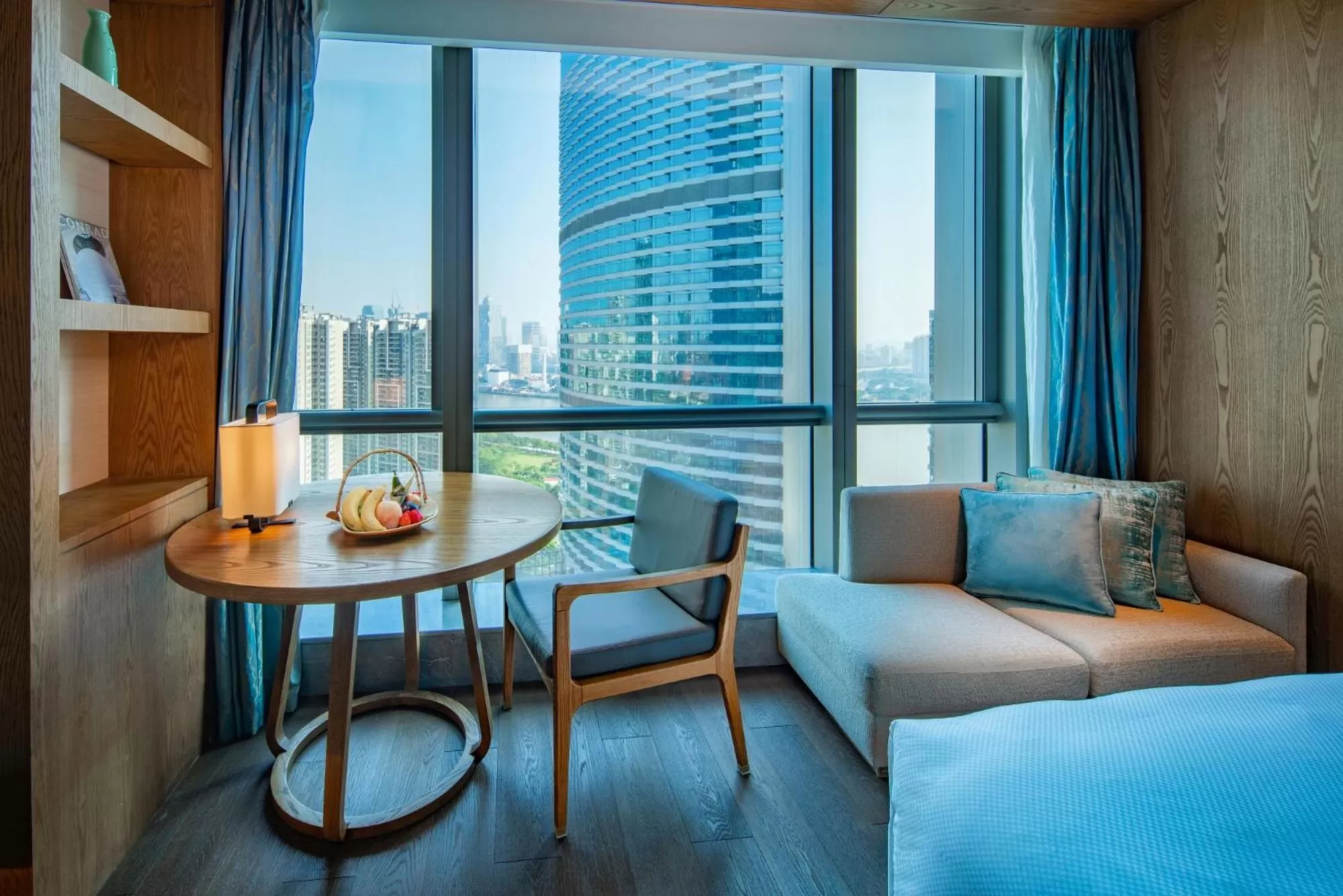 View (from property/room), Bed in Conrad Guangzhou