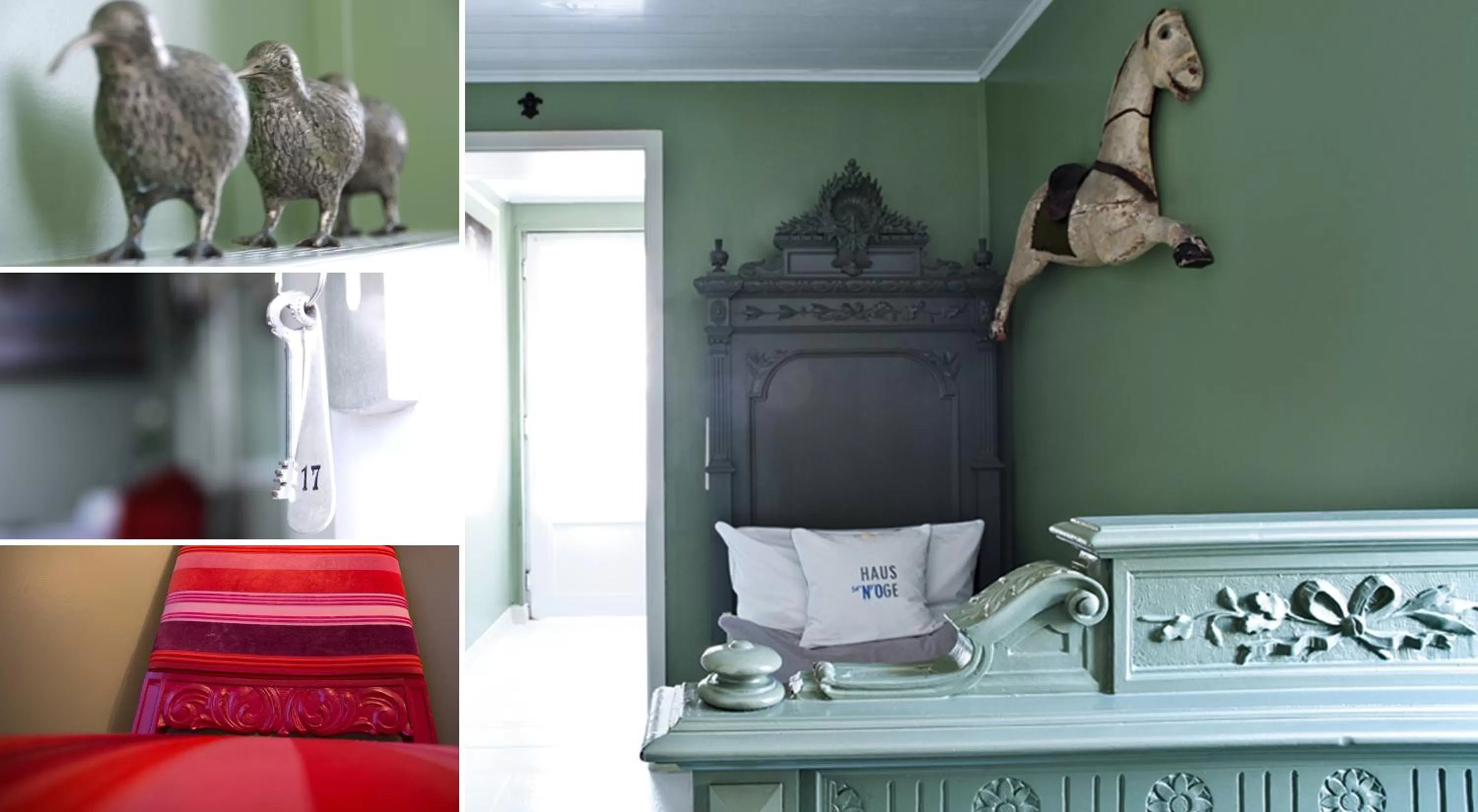 Decorative detail, Bed in Boutique Hotel Haus Noge