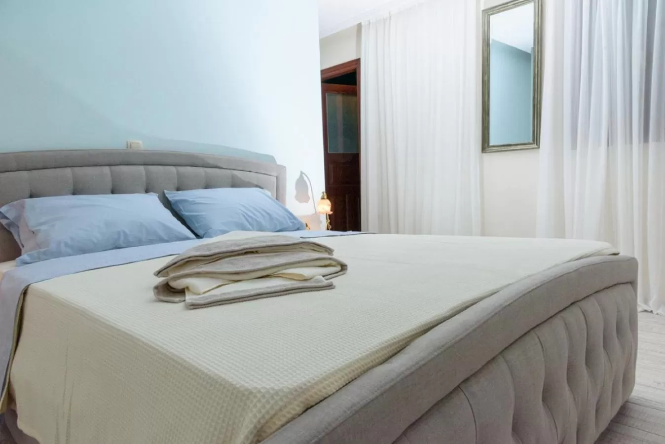 Bedroom, Bed in Theasis Athens