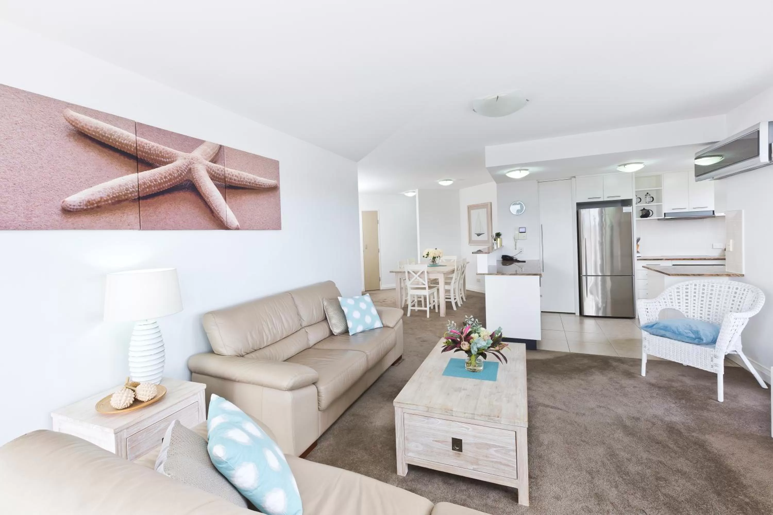 Living room in Sevan Apartments Forster