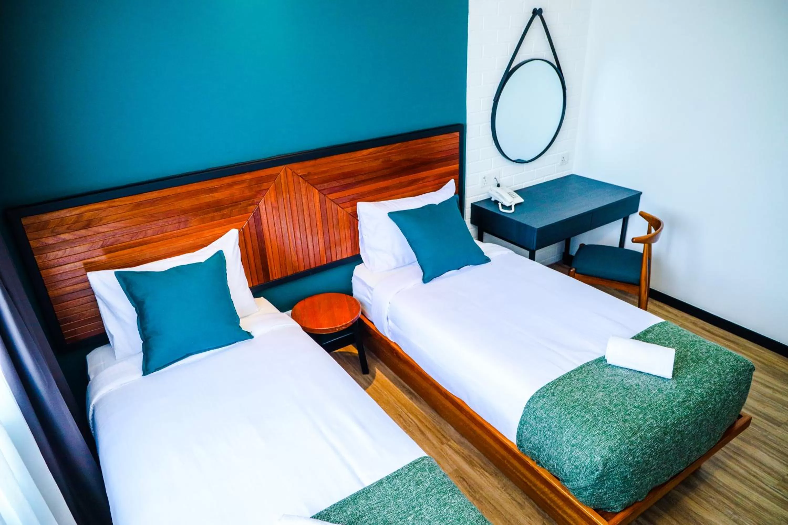 Bed in The Journey hotel