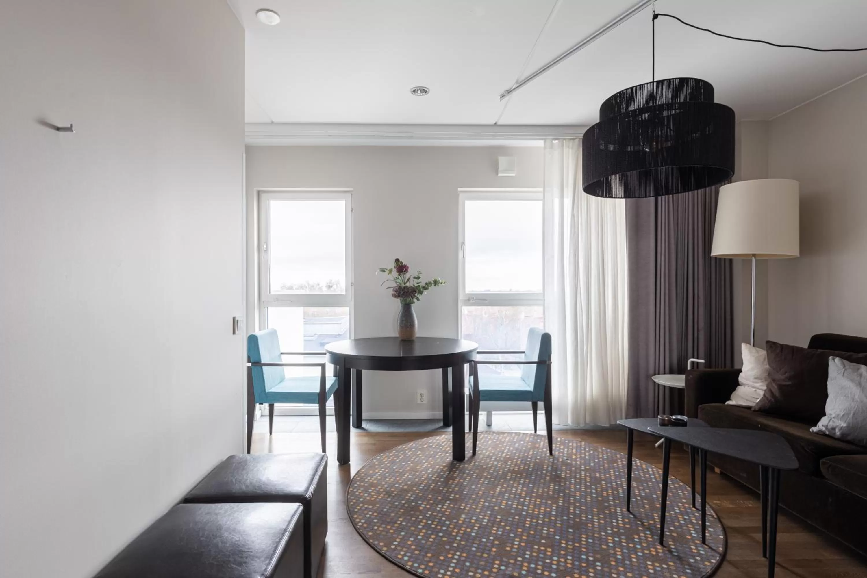 Living room in Finn Apartments