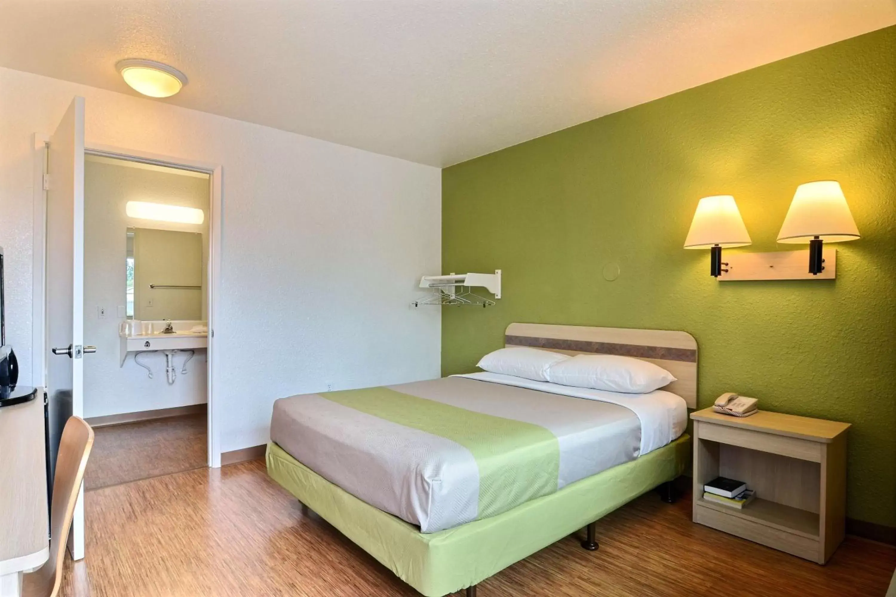 Double Room - Disability Access - Roll In Shower in Motel 6-Tumwater, WA - Olympia Double Room - Disability Access - Roll In Shower in Motel 6-Tumwater, WA - Olympia