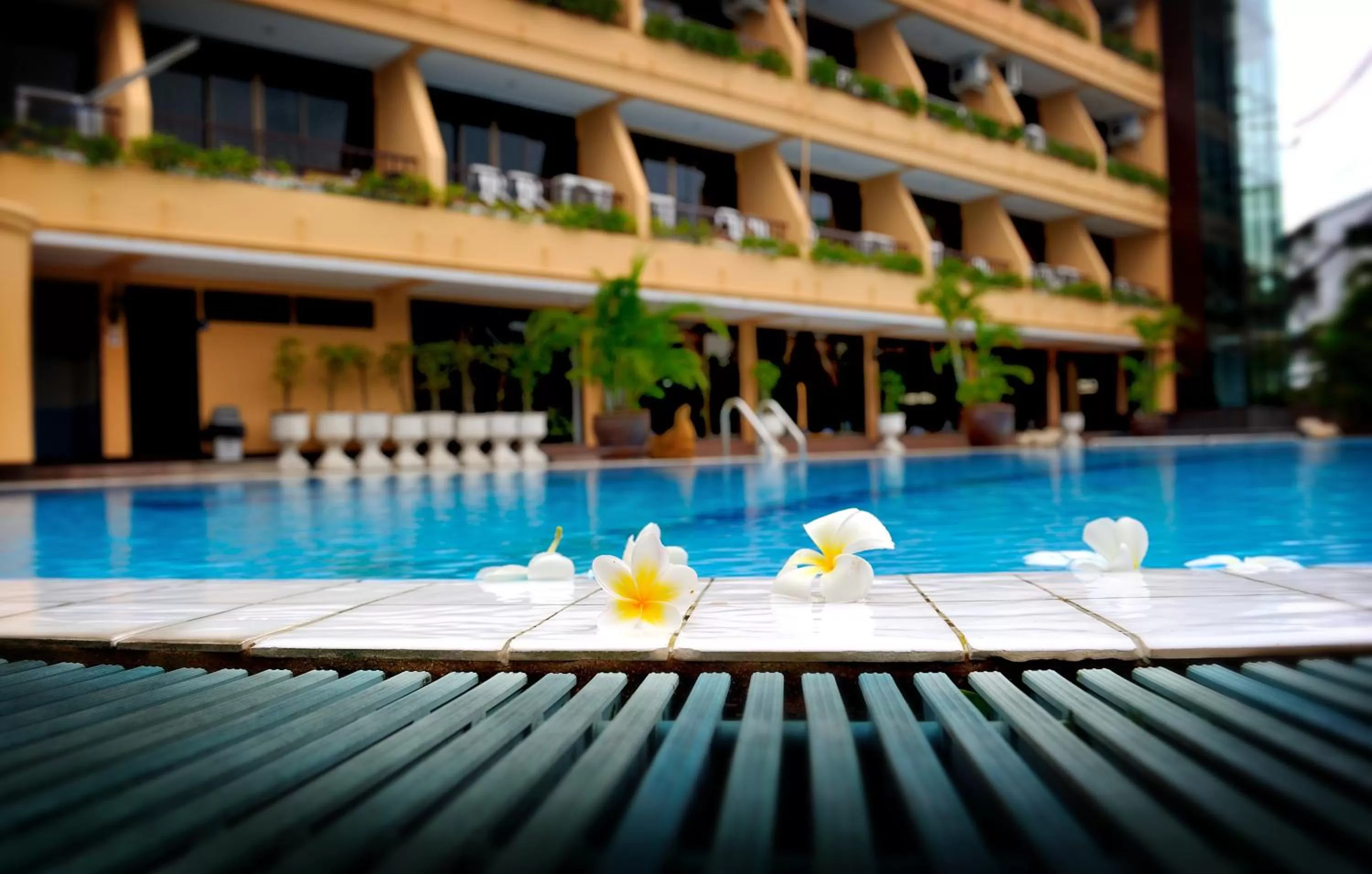 Swimming pool in Suppamitr Villa Hotel