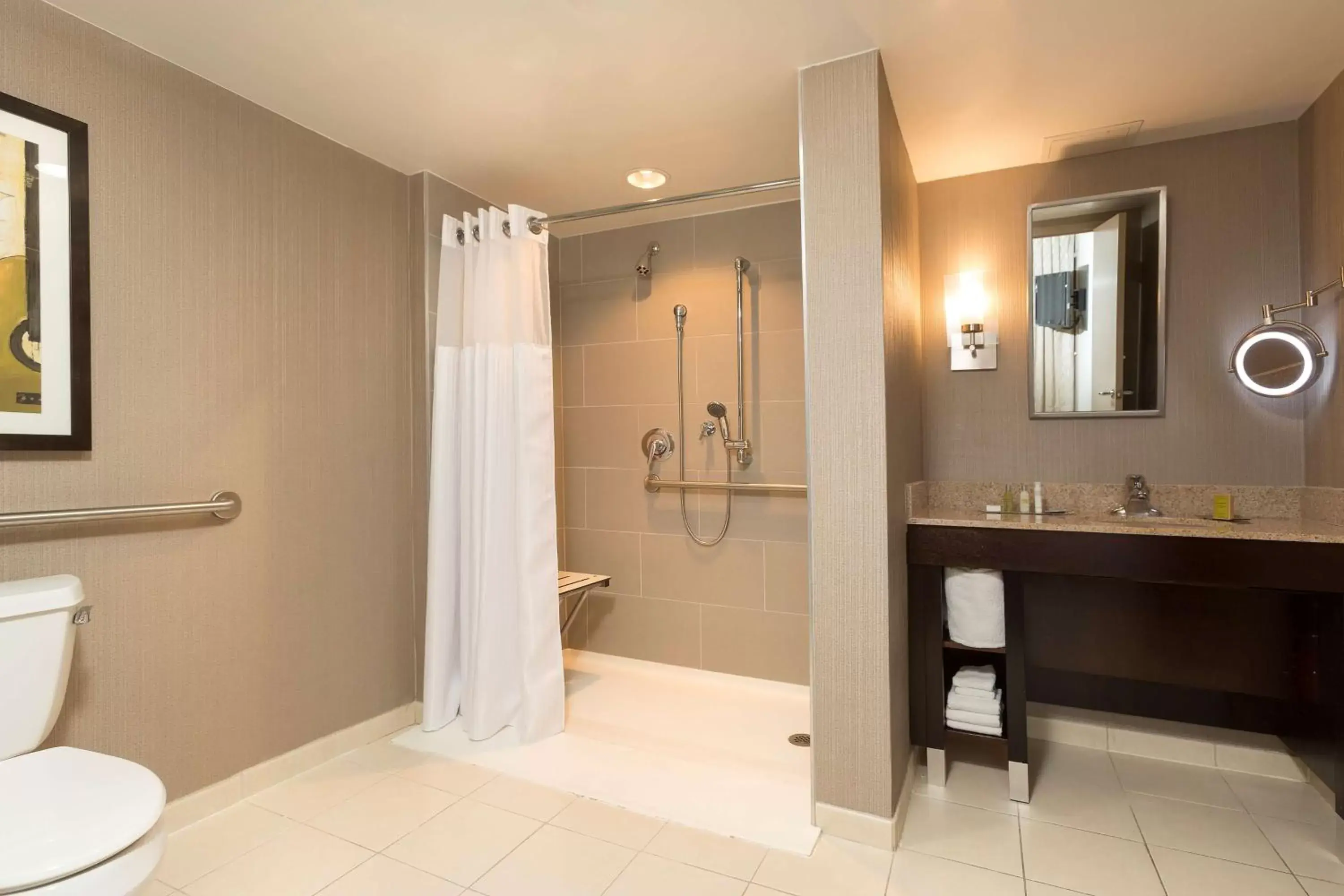 King Suite with Roll In Shower - Non Smoking in DoubleTree Suites by Hilton Nashville Airport King Suite with Roll In Shower - Non Smoking in DoubleTree Suites by Hilton Nashville Airport