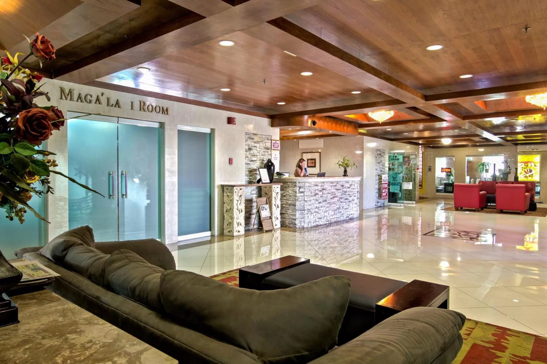 Lobby or reception in Wyndham Garden Guam