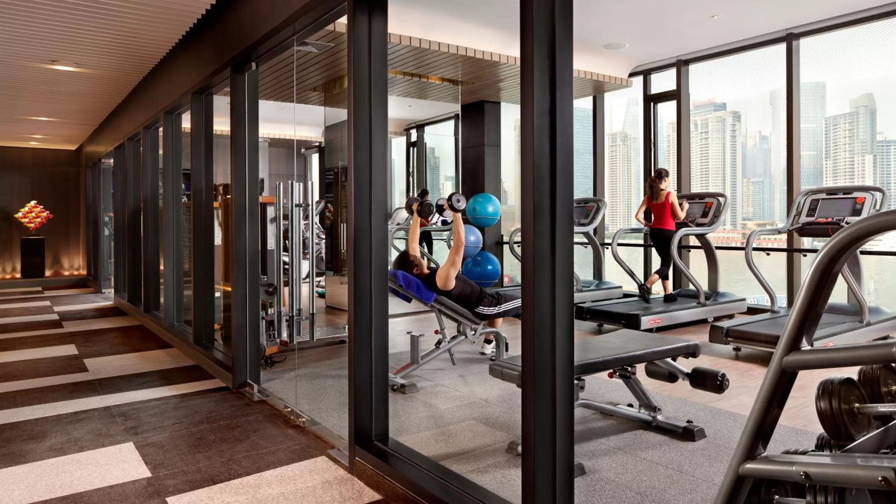 Fitness centre/facilities in Hotel Indigo Shanghai On The Bund by IHG
