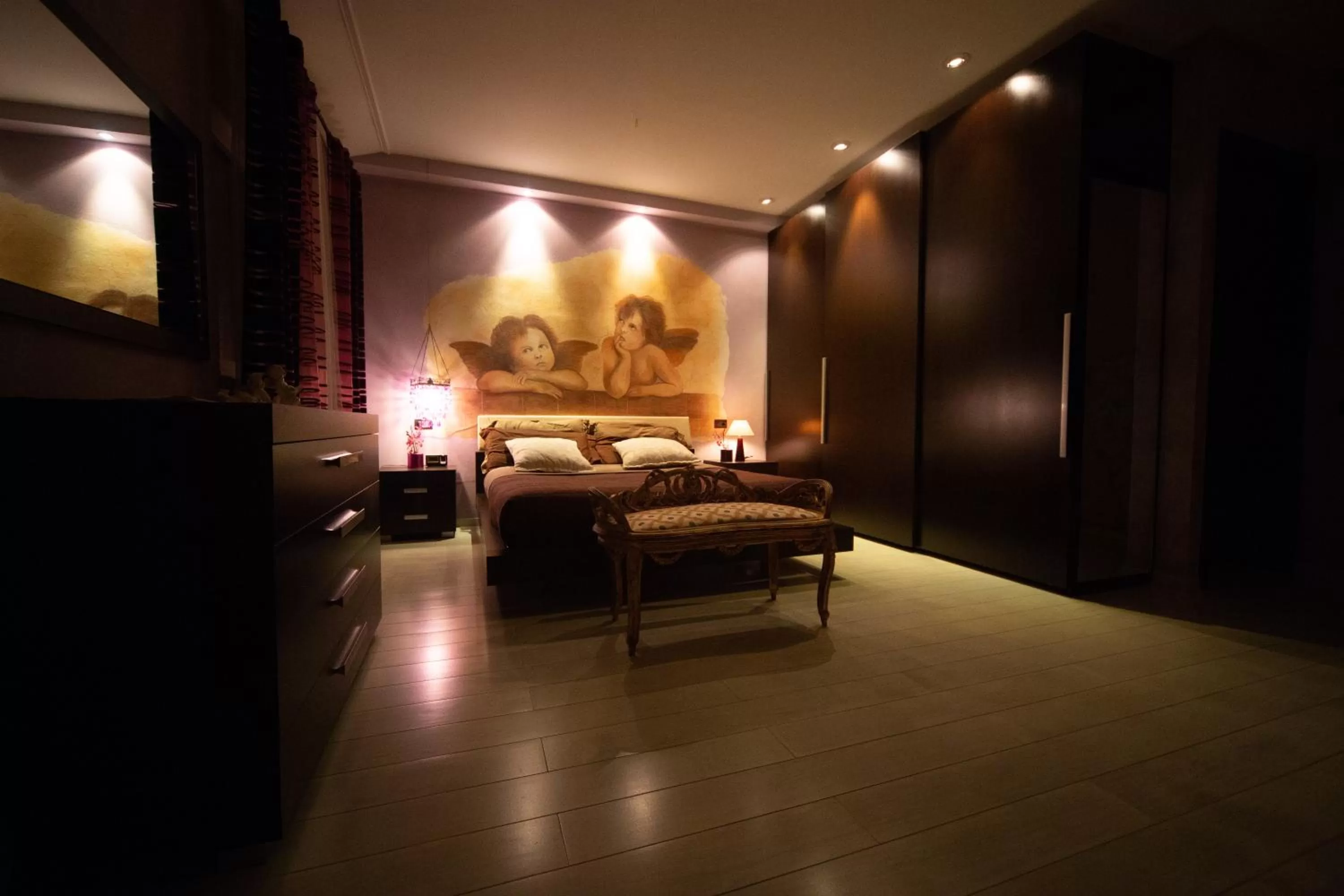 Bedroom, Bed in Villa Buzzi