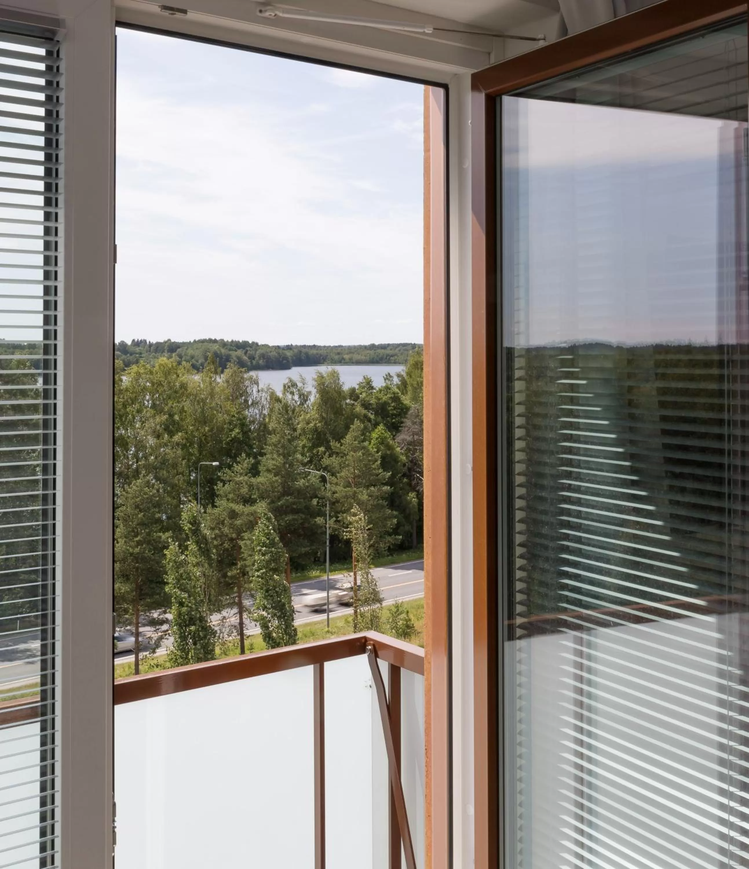 Balcony/Terrace in Hotelli Kuohu Kangasala - Hotel and Apartments by UHANDA