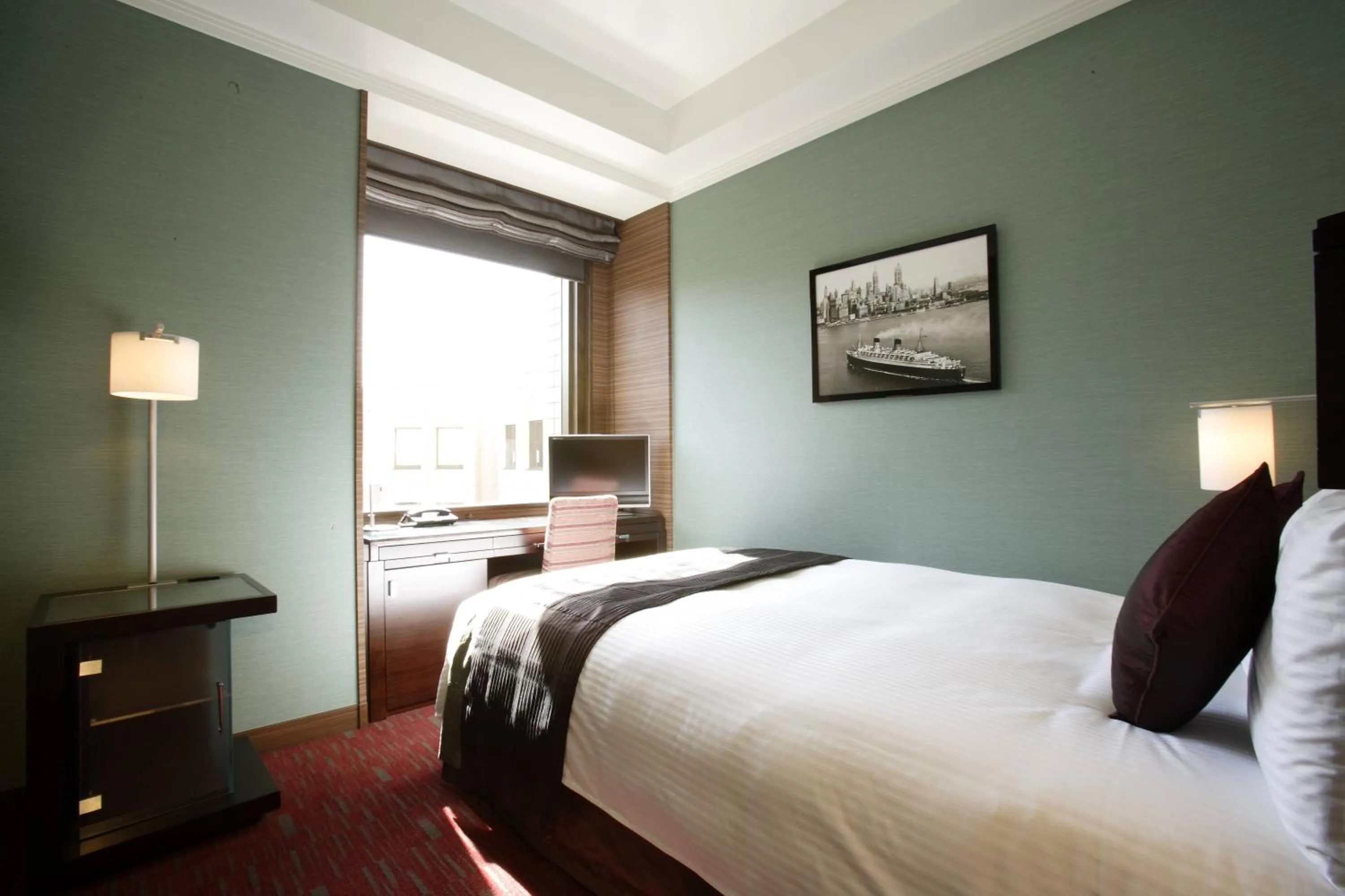 Bed in Hotel Trusty Tokyo Bayside