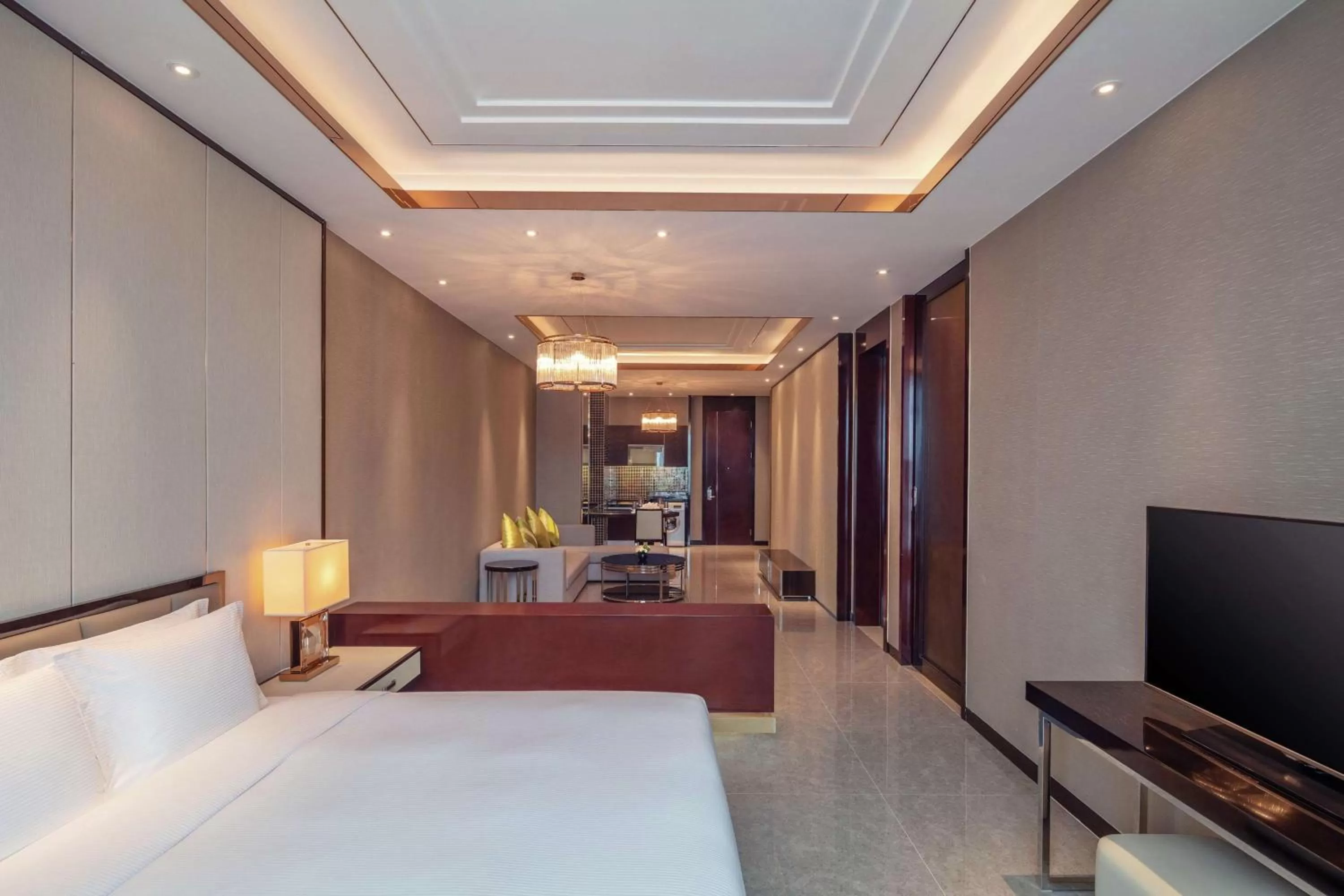 Bedroom, Bed in Hilton Haikou
