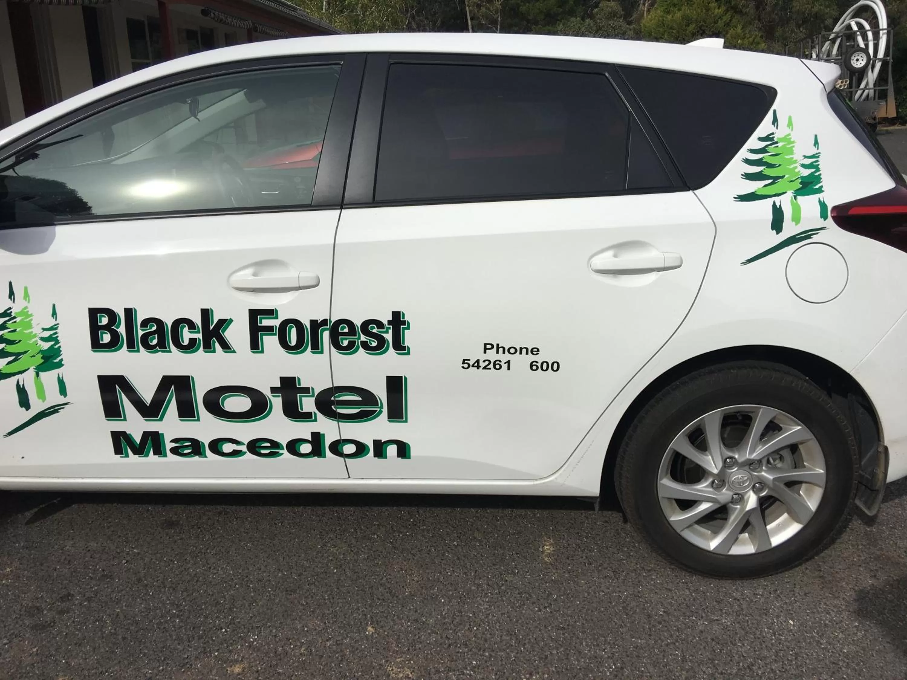 Property logo or sign in Black Forest Motel