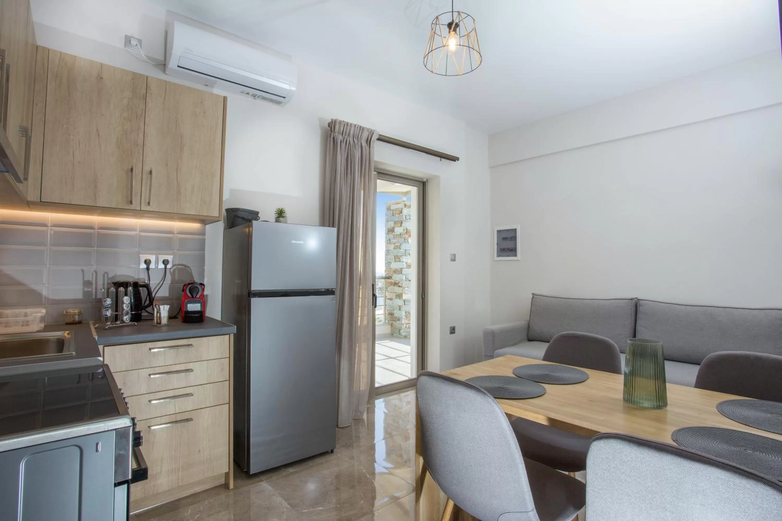 kitchen in Vardians Villas & Suites